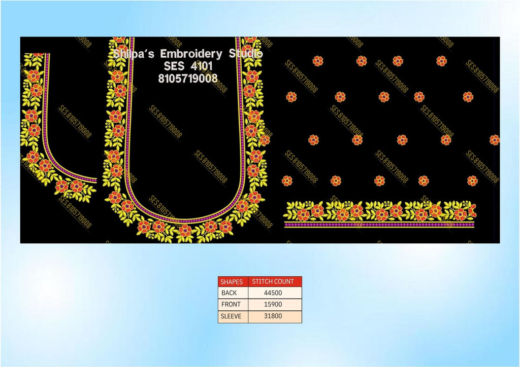 Embroidery Designs 4101-4200 Series