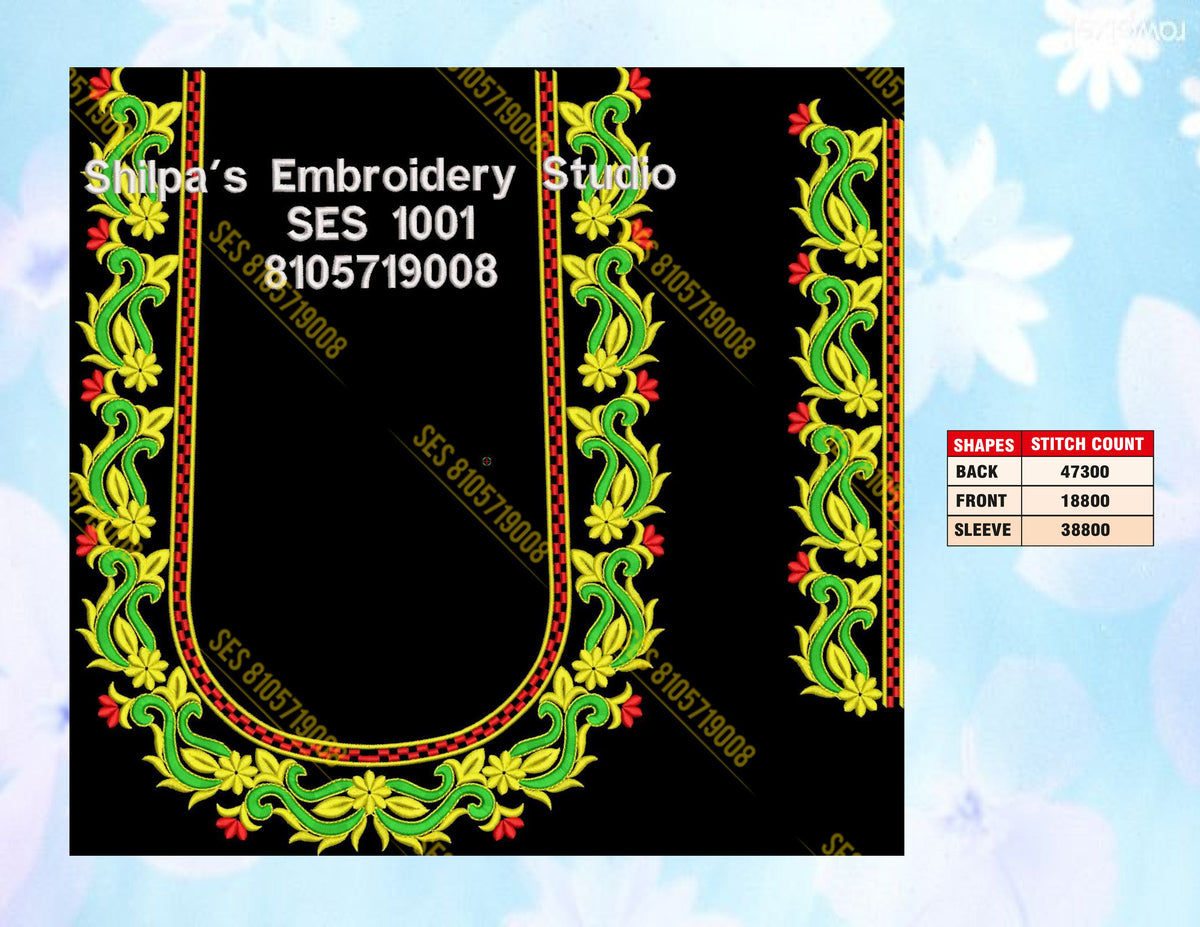 Embroidery Designs 1001-1100 Series