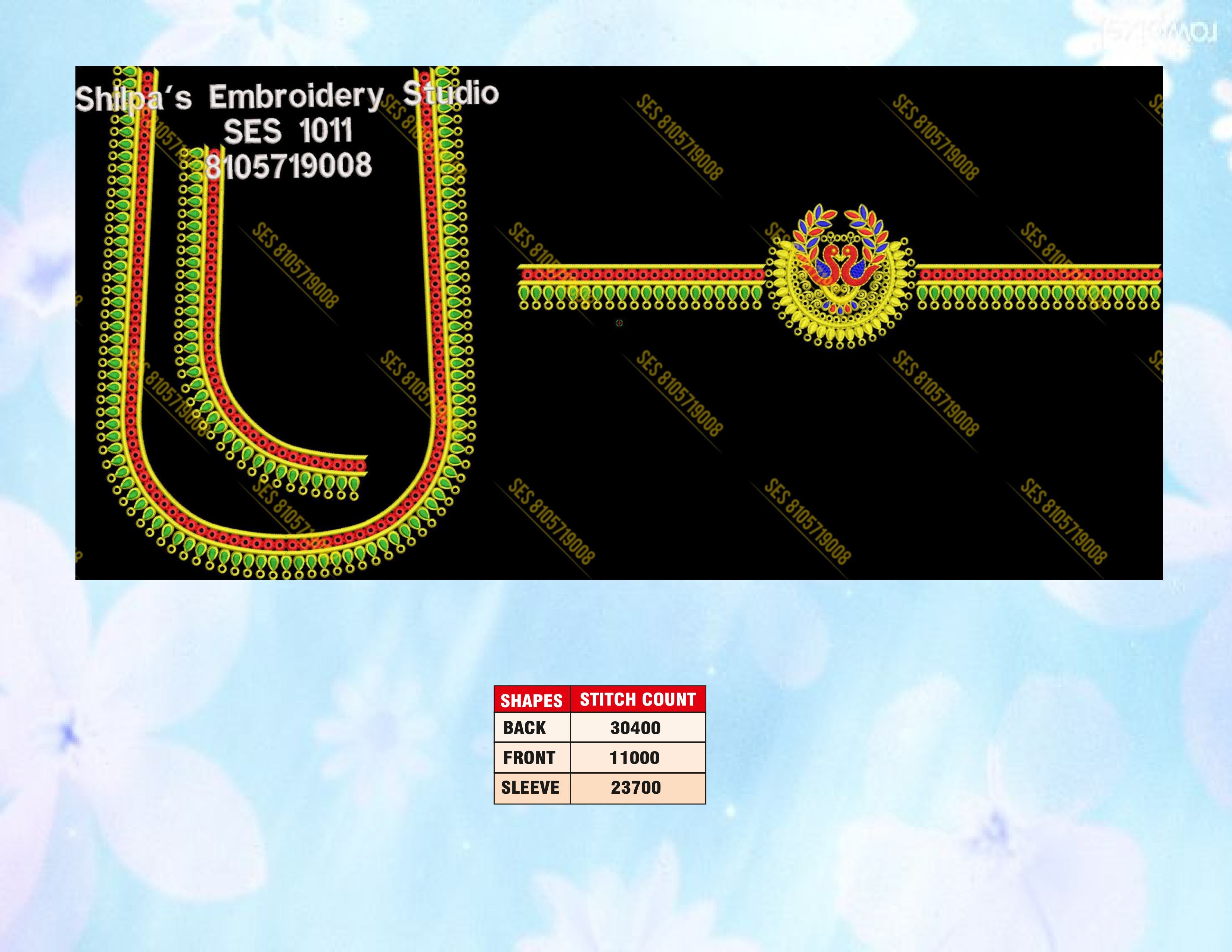 Embroidery Designs 1001-1100 Series