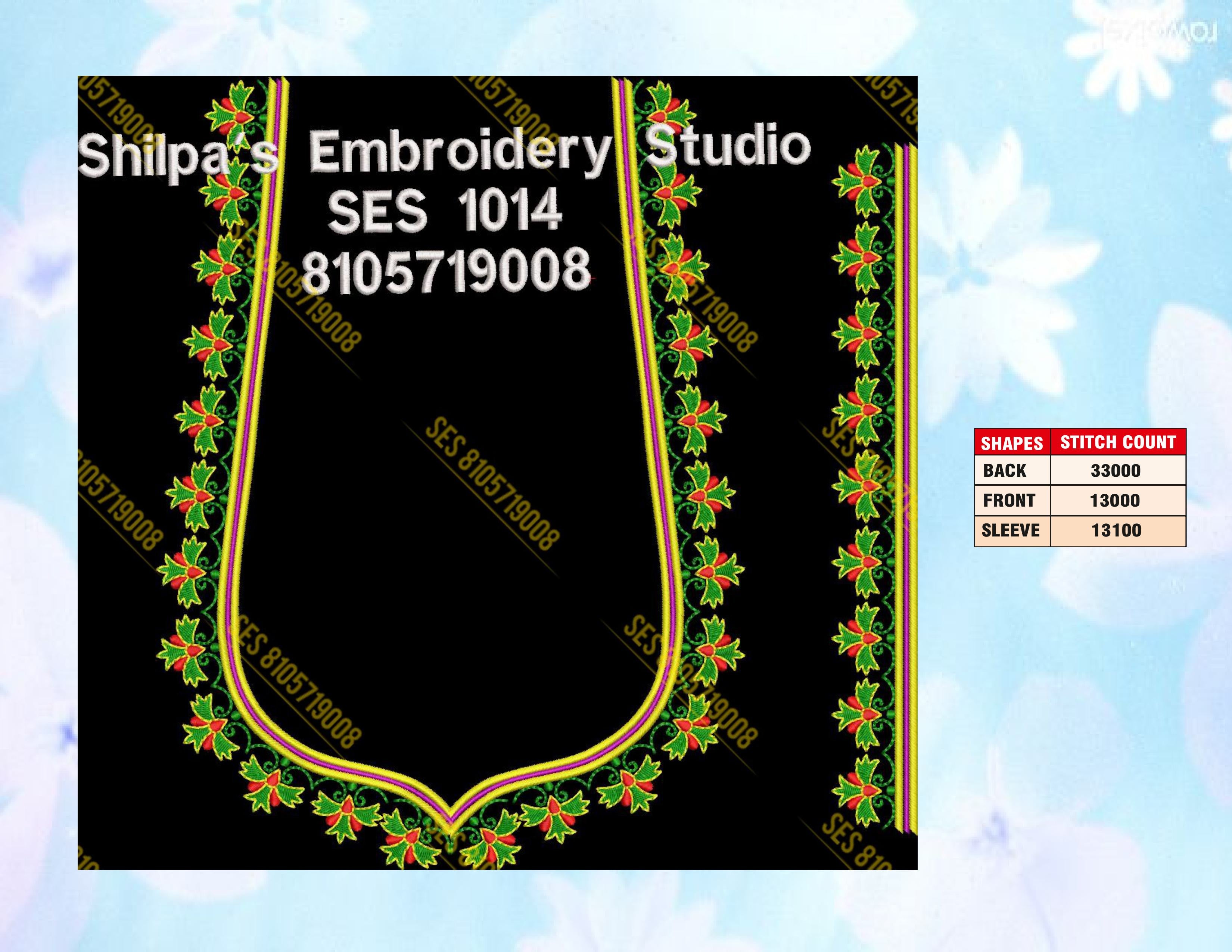 Embroidery Designs 1001-1100 Series