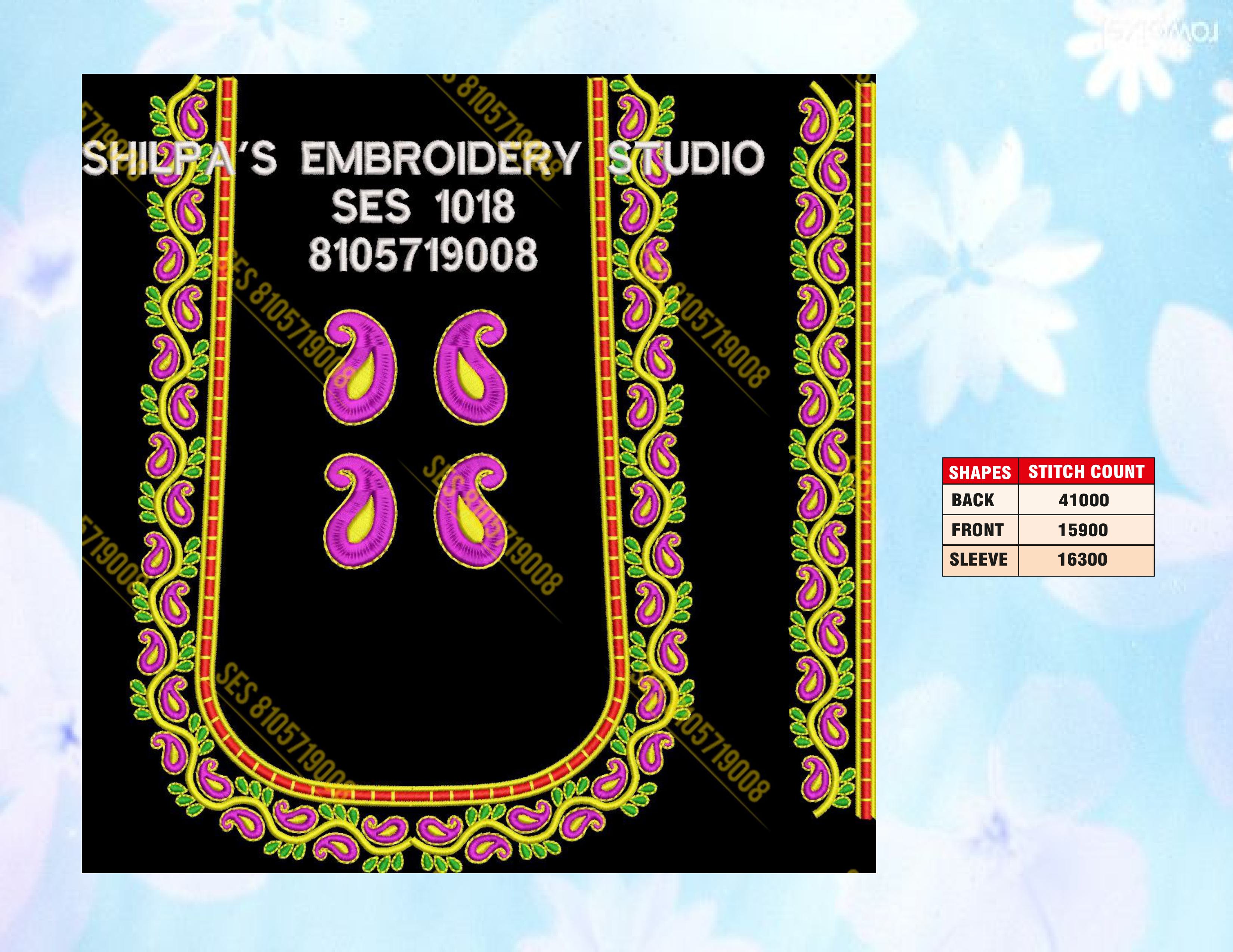 Embroidery Designs 1001-1100 Series