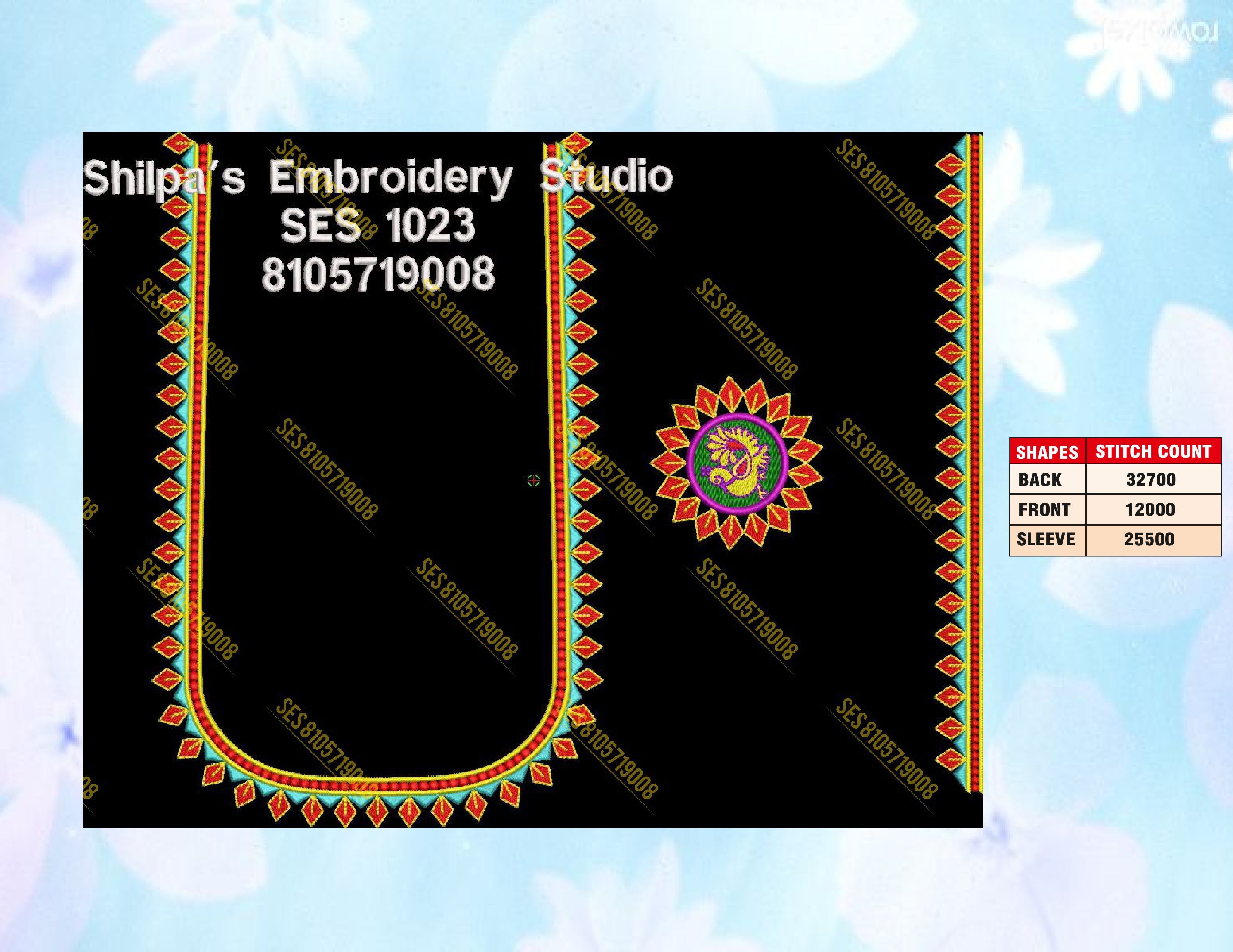 Embroidery Designs 1001-1100 Series