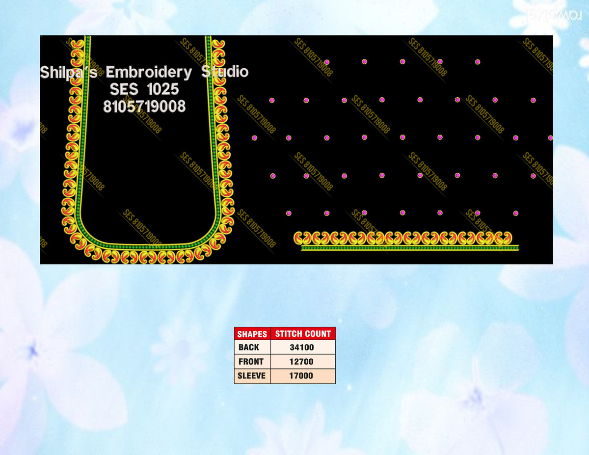 Embroidery Designs 1001-1100 Series