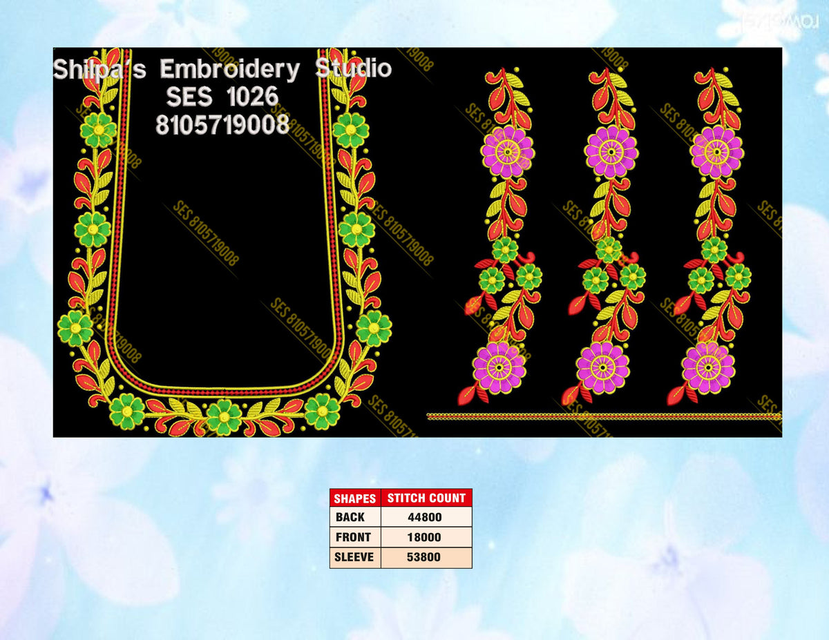 Embroidery Designs 1001-1100 Series