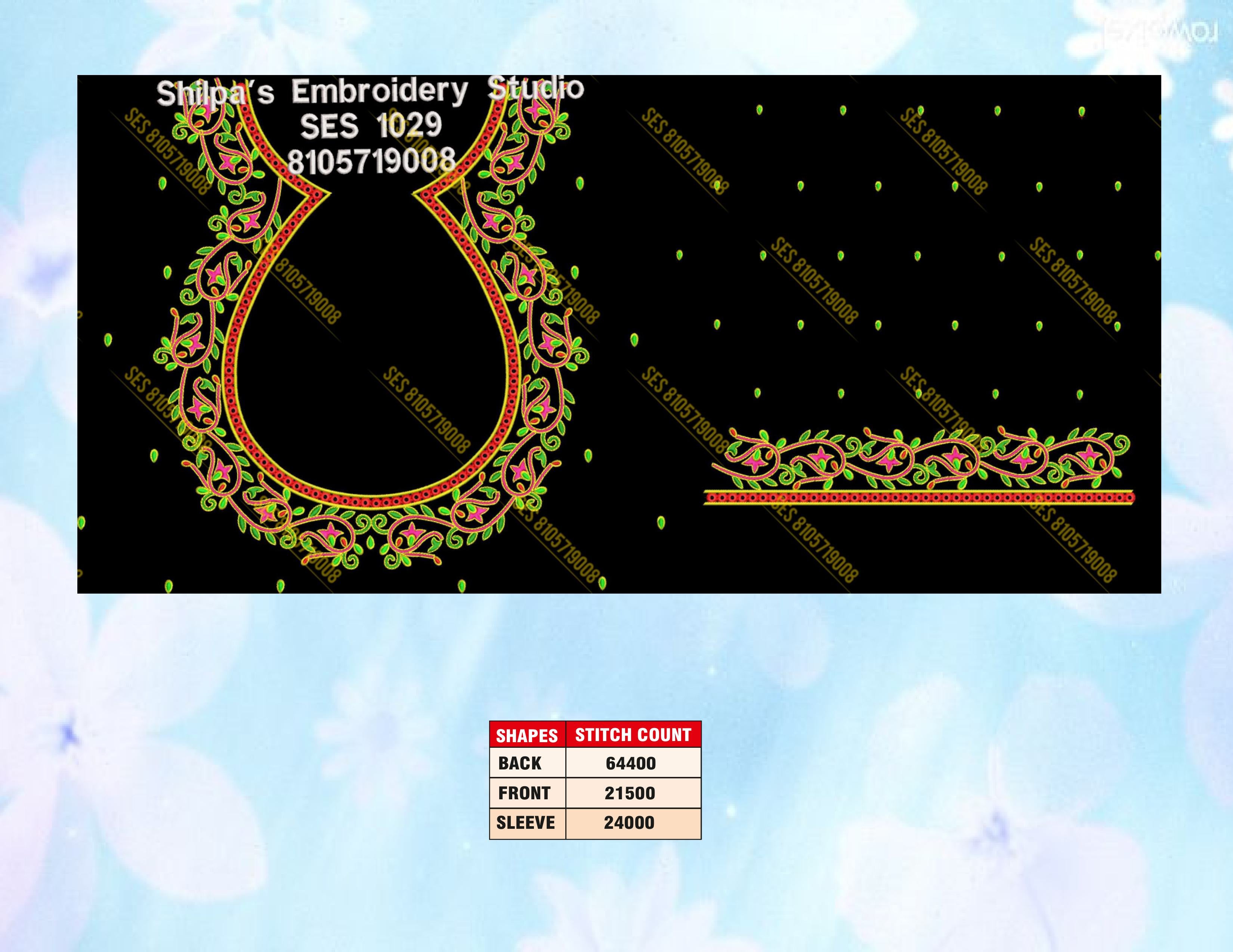 Embroidery Designs 1001-1100 Series