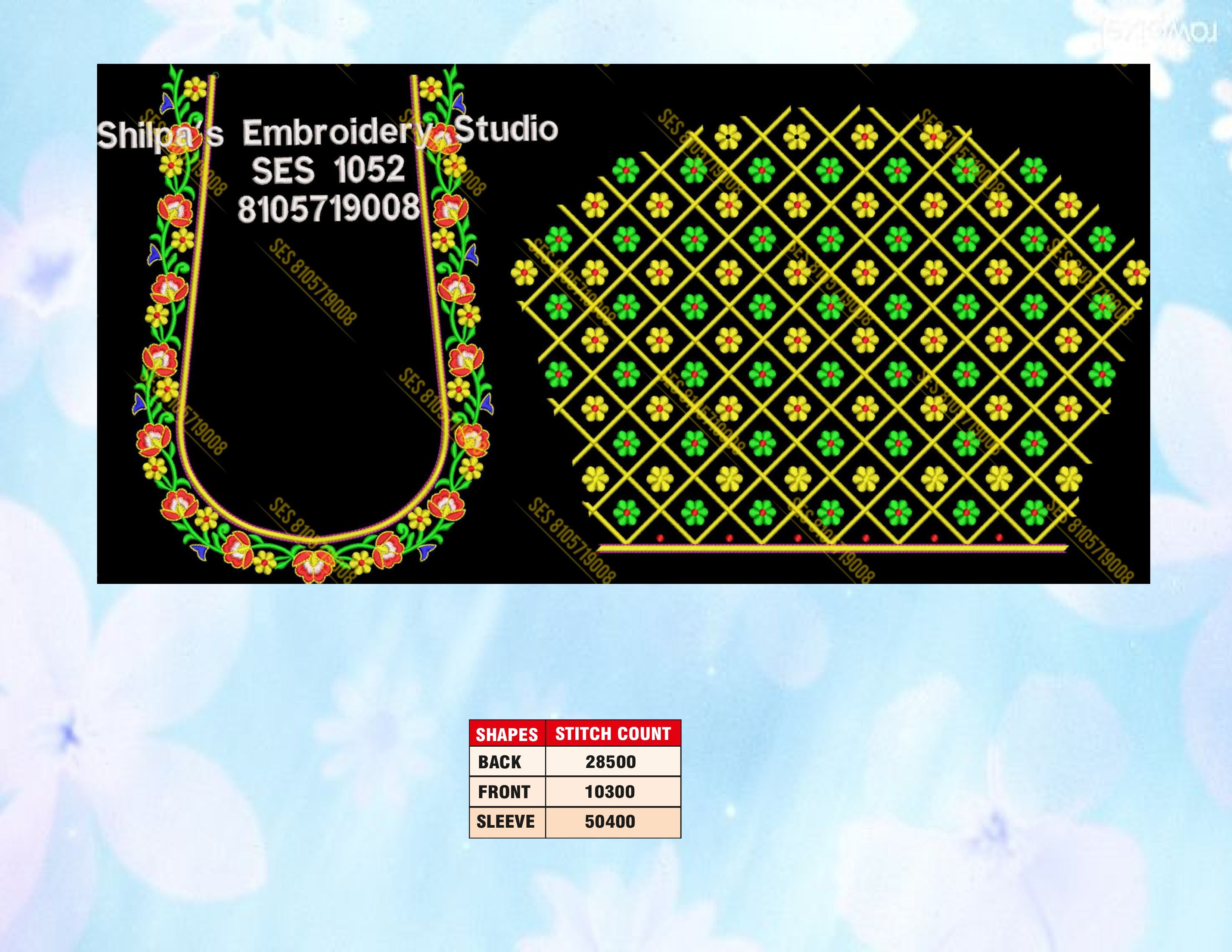 Embroidery Designs 1001-1100 Series