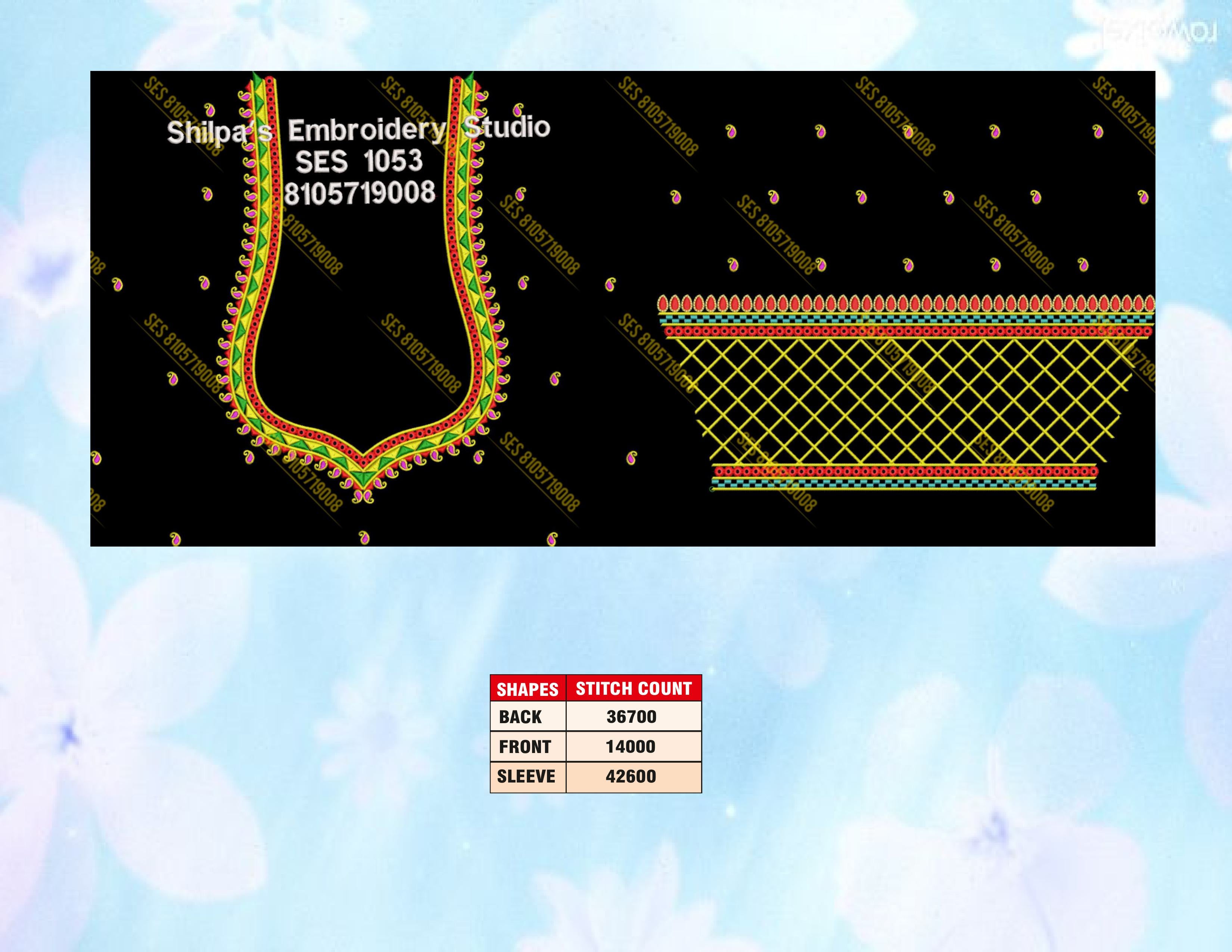 Embroidery Designs 1001-1100 Series