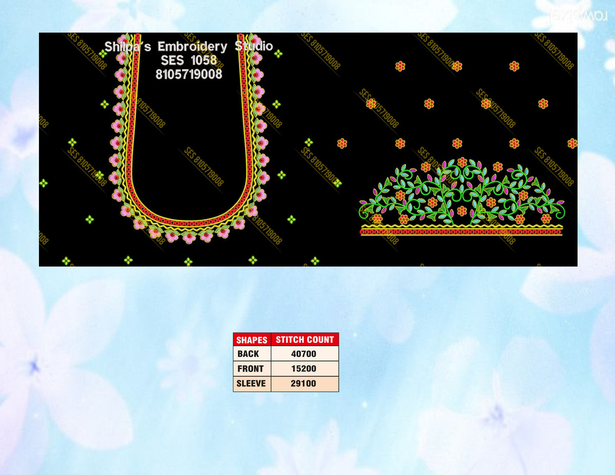 Embroidery Designs 1001-1100 Series