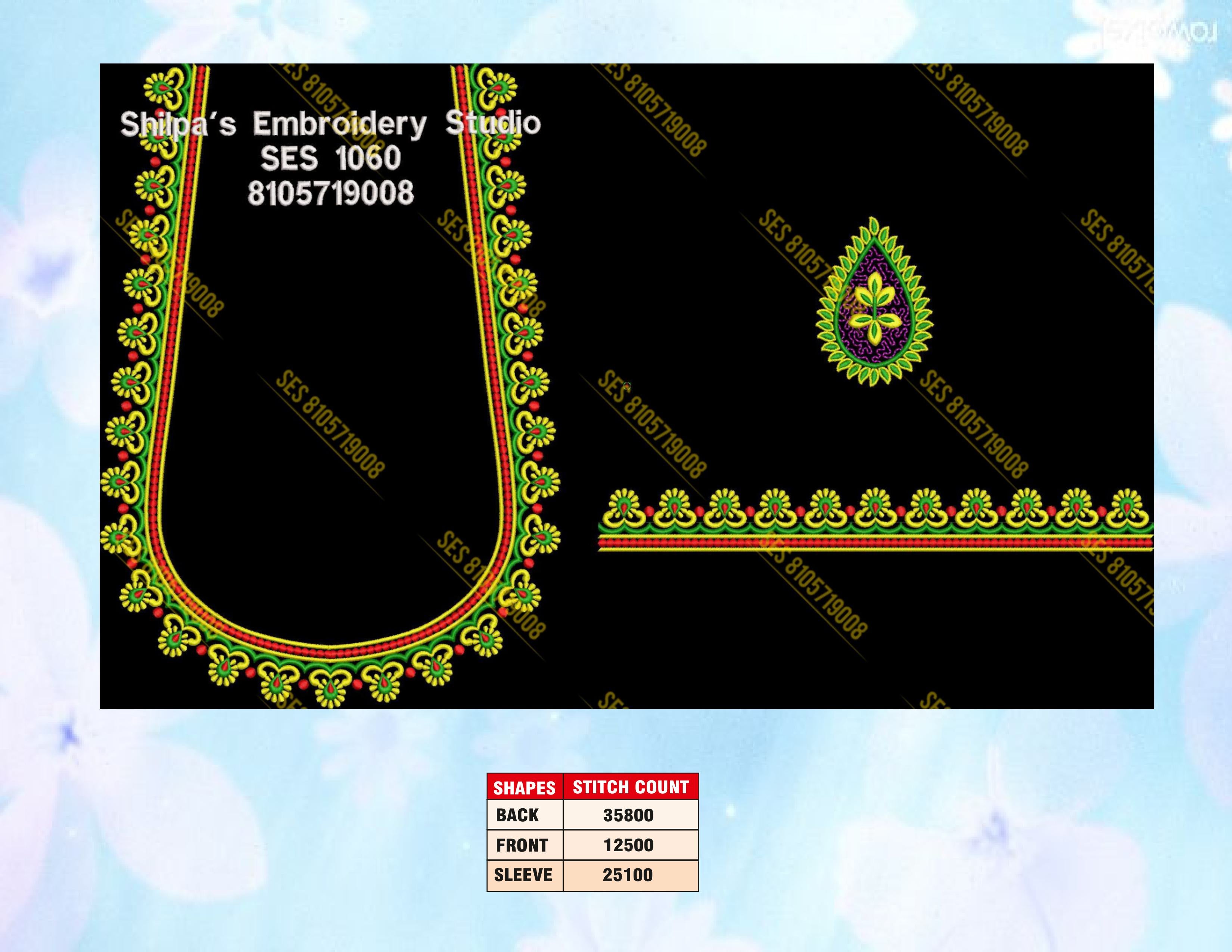 Embroidery Designs 1001-1100 Series