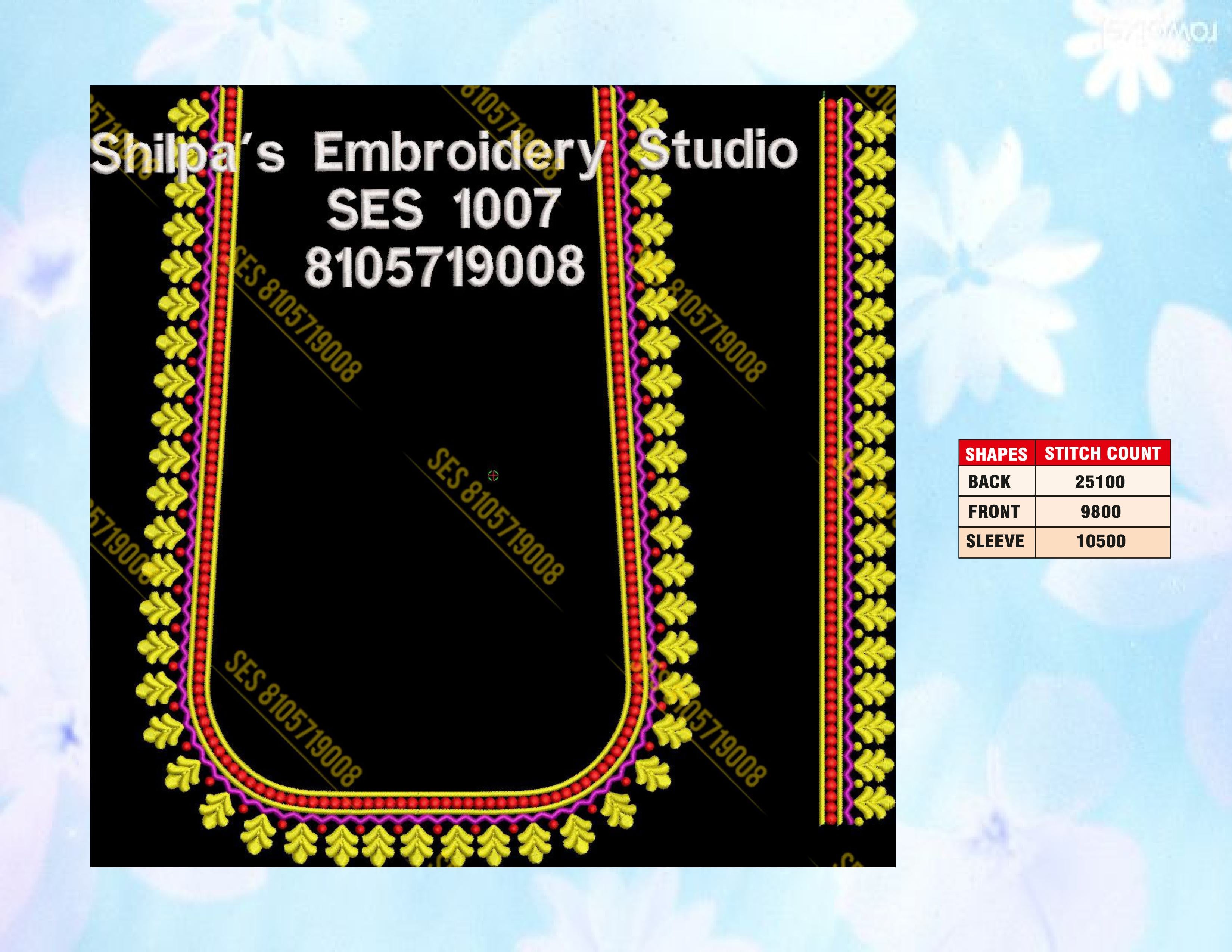 Embroidery Designs 1001-1100 Series