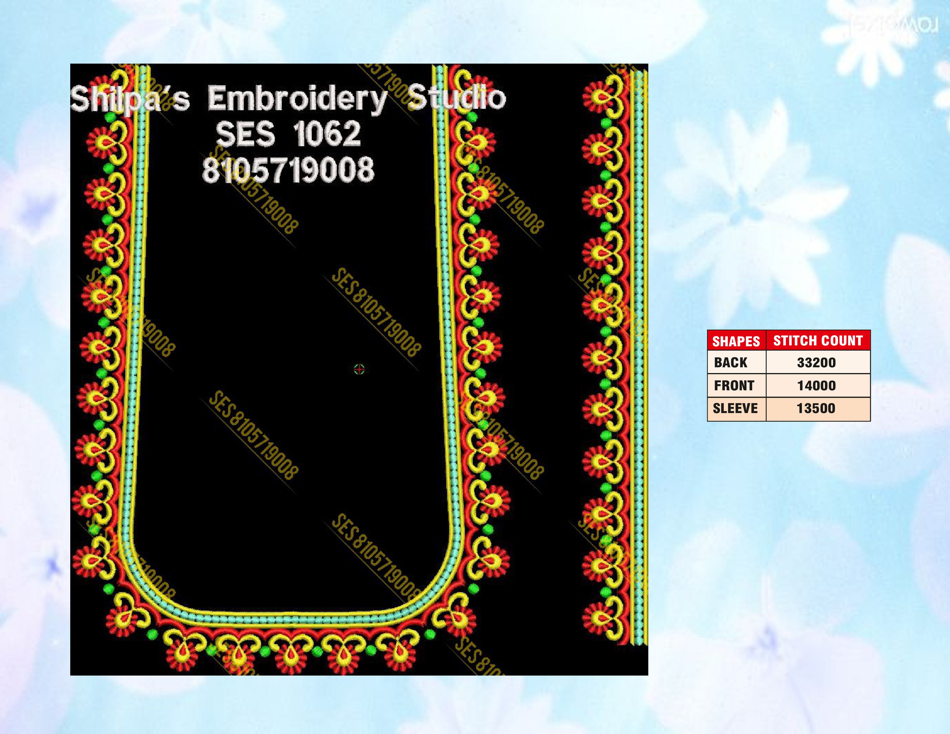 Embroidery Designs 1001-1100 Series