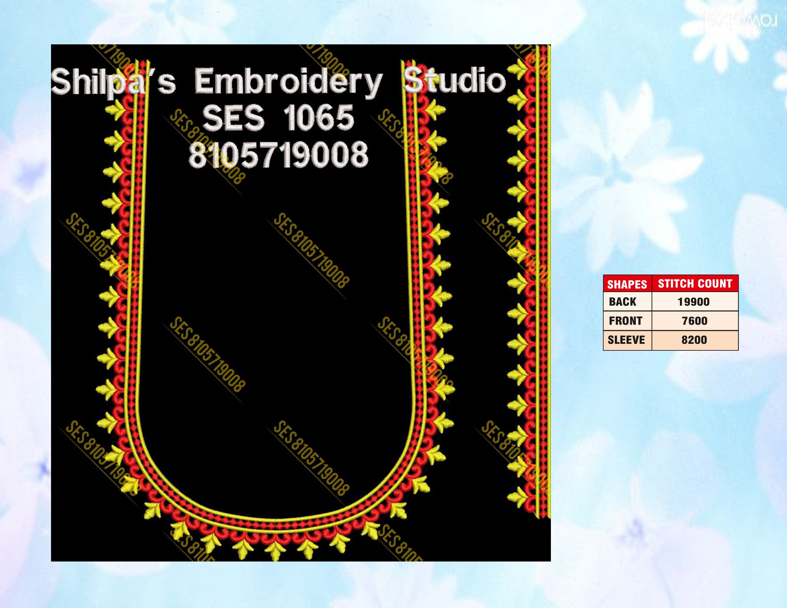 Embroidery Designs 1001-1100 Series