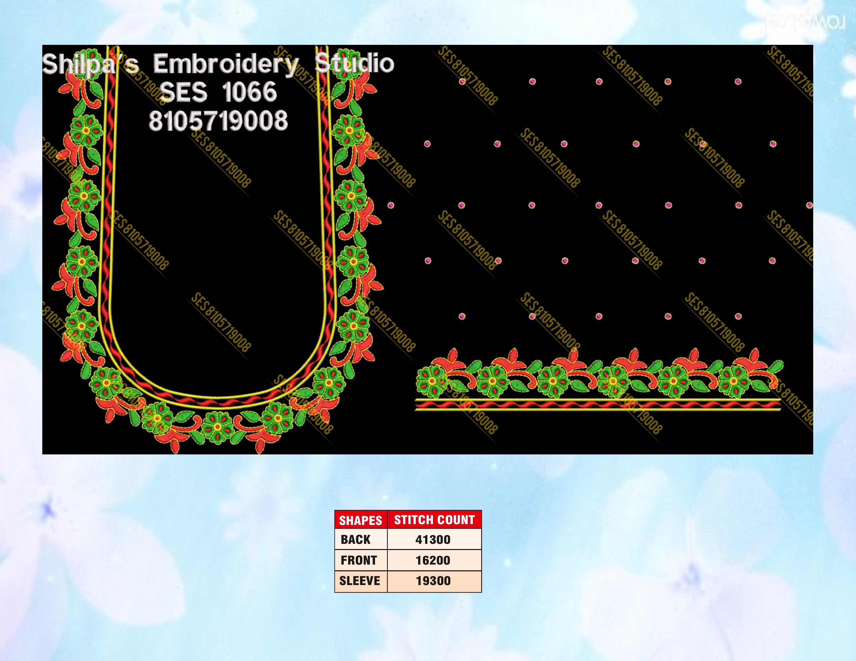 Embroidery Designs 1001-1100 Series