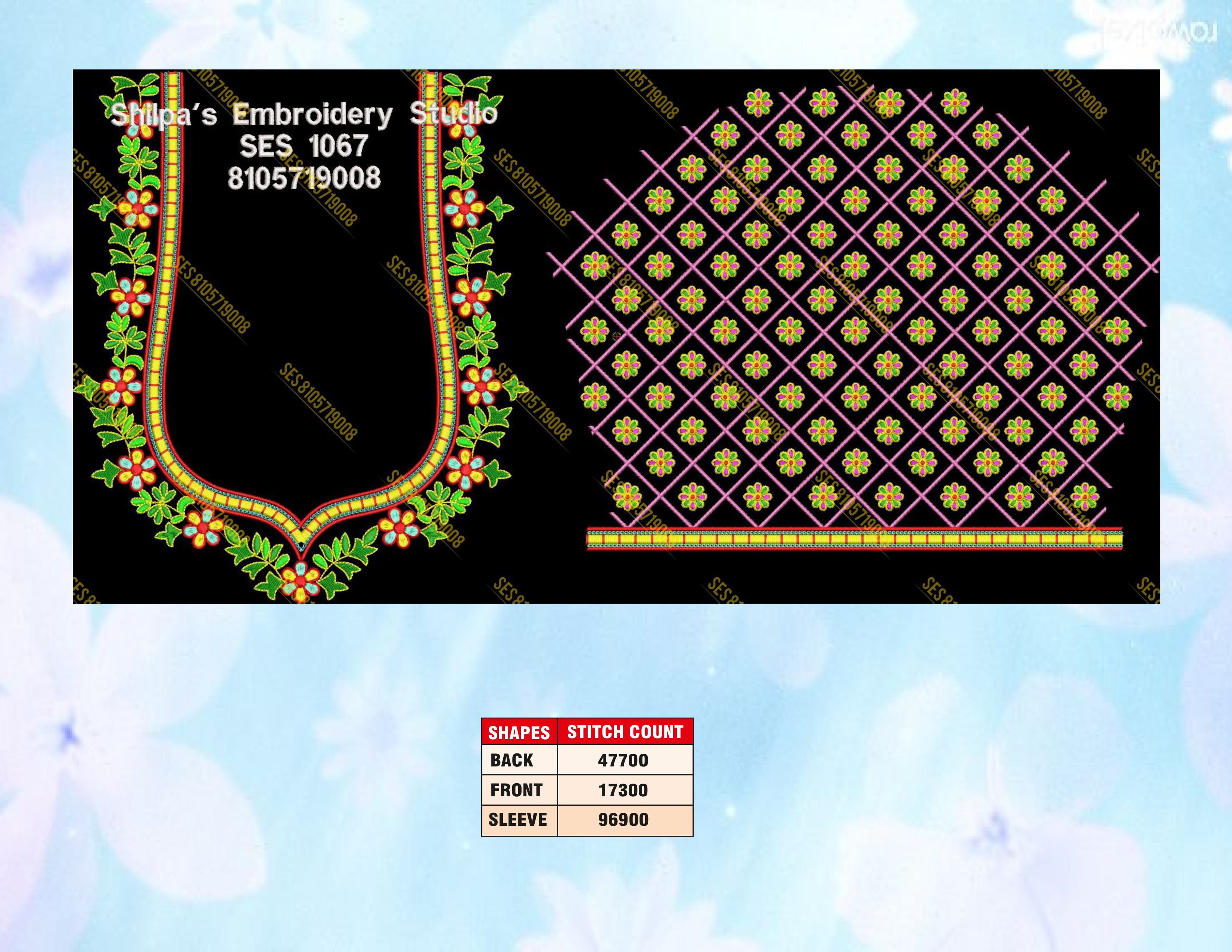Embroidery Designs 1001-1100 Series