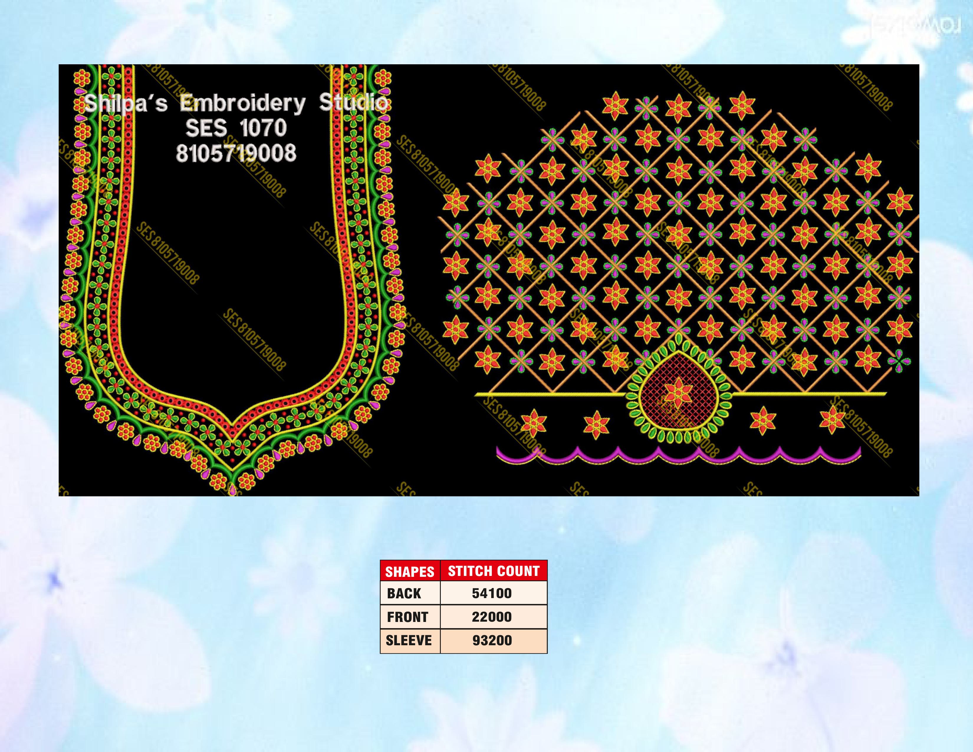 Embroidery Designs 1001-1100 Series