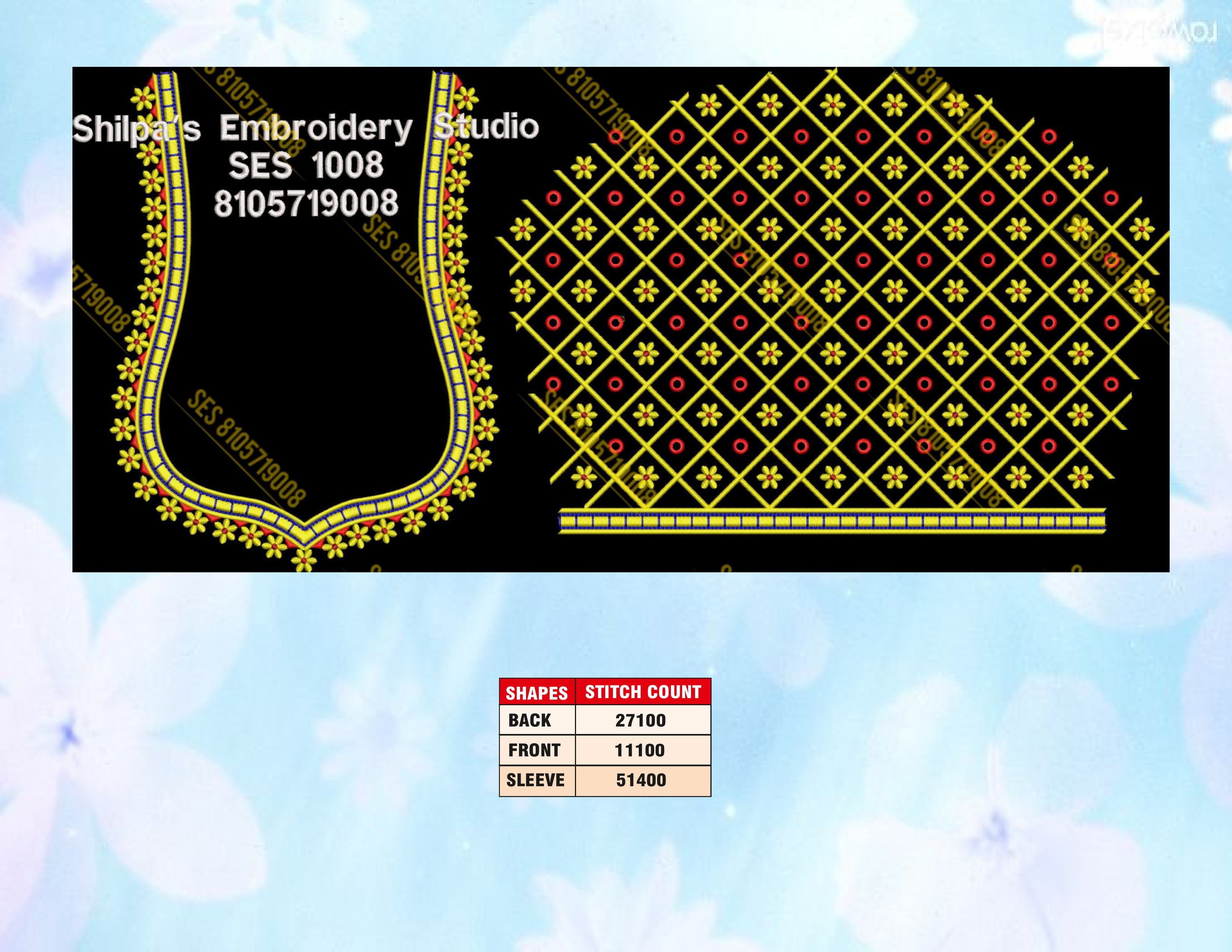 Embroidery Designs 1001-1100 Series