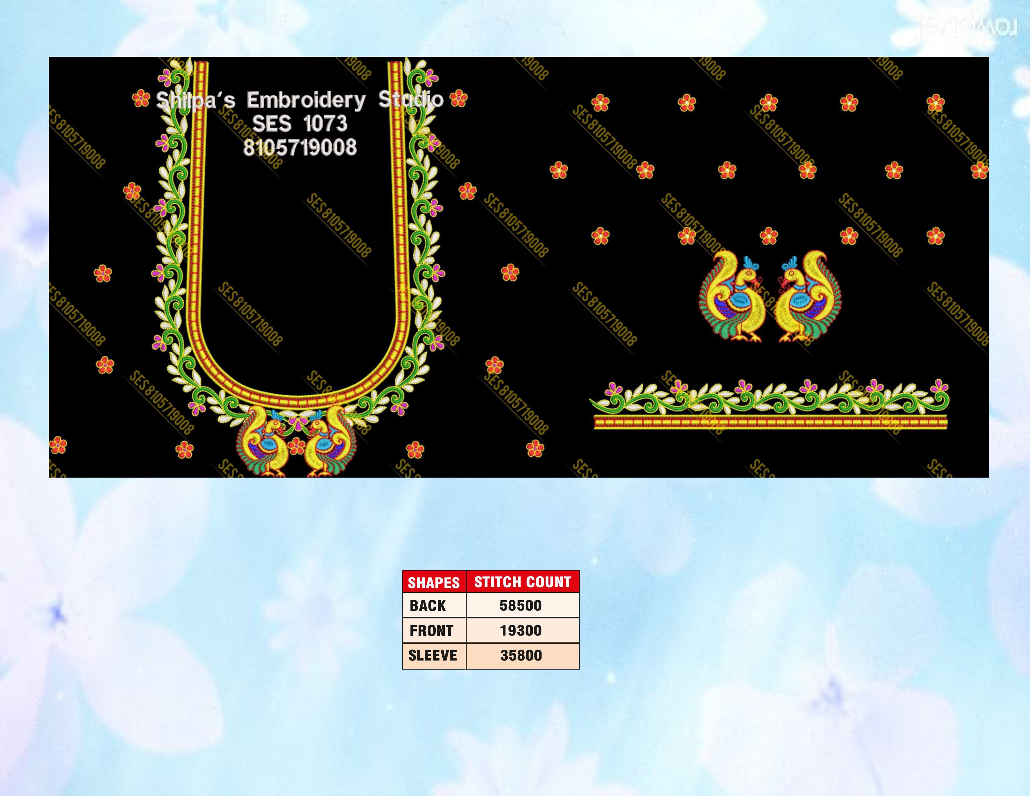 Embroidery Designs 1001-1100 Series