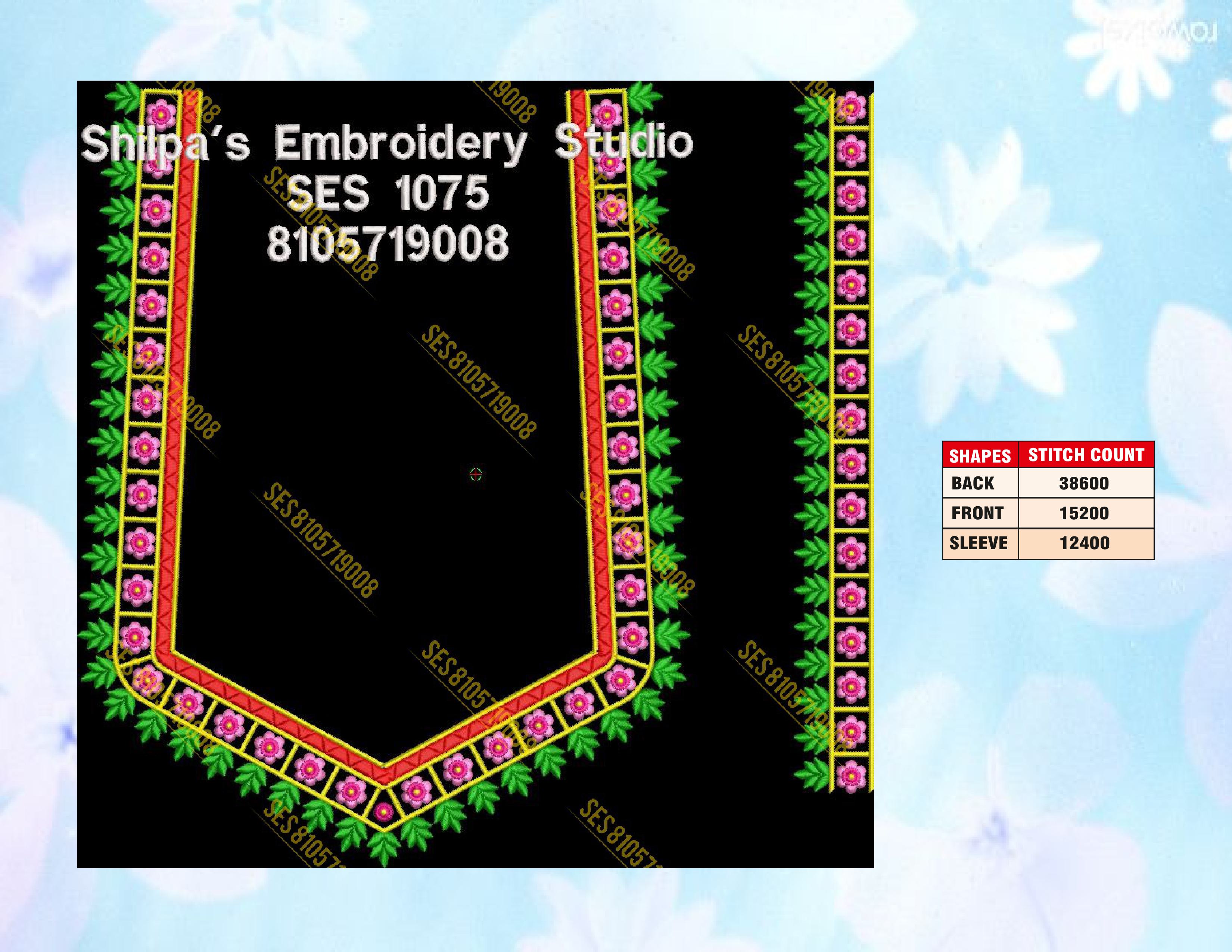 Embroidery Designs 1001-1100 Series