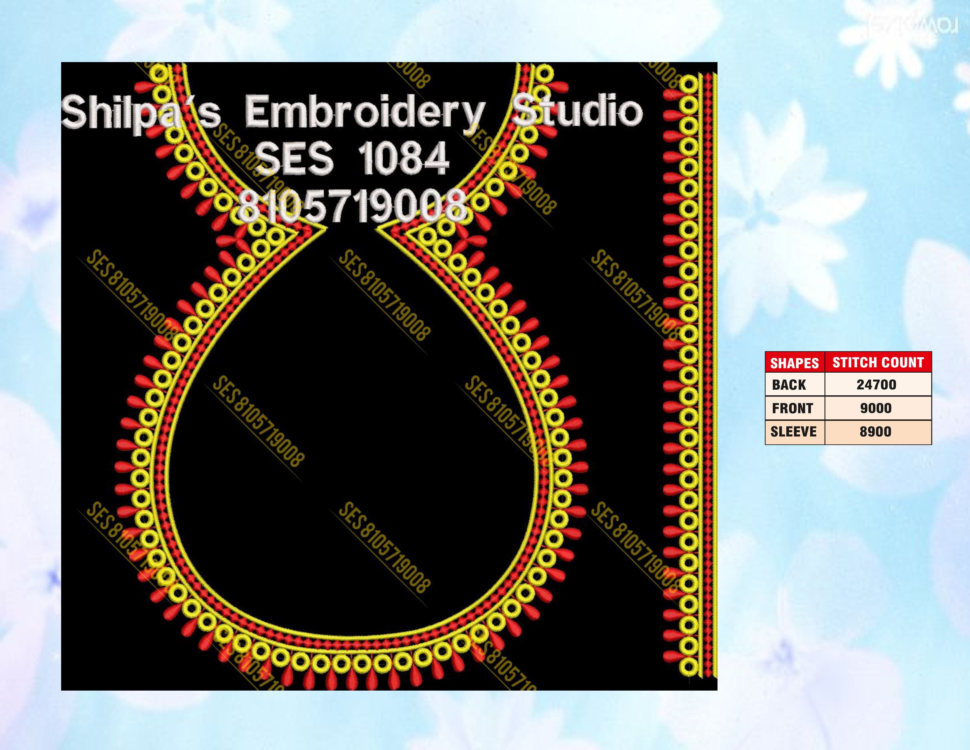 Embroidery Designs 1001-1100 Series