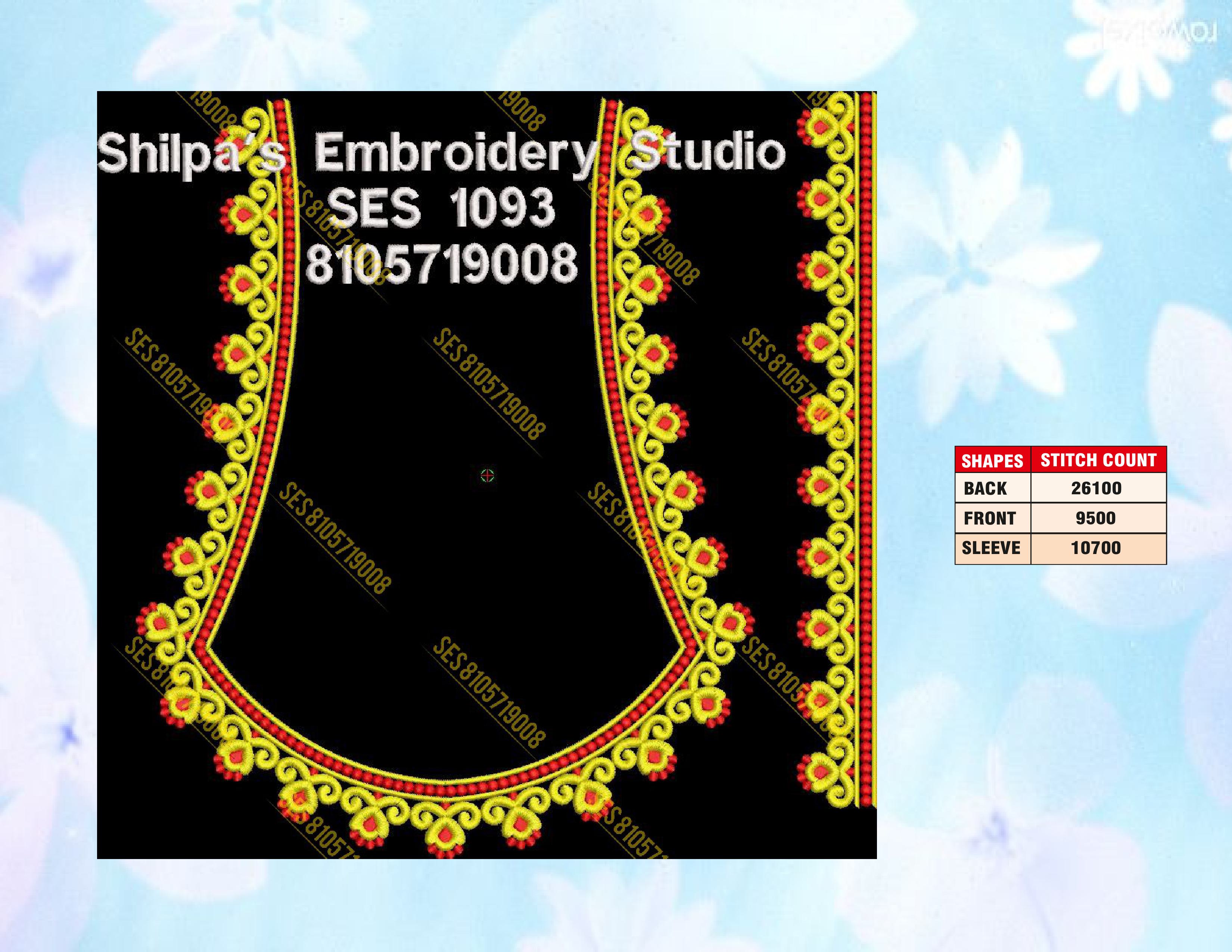 Embroidery Designs 1001-1100 Series
