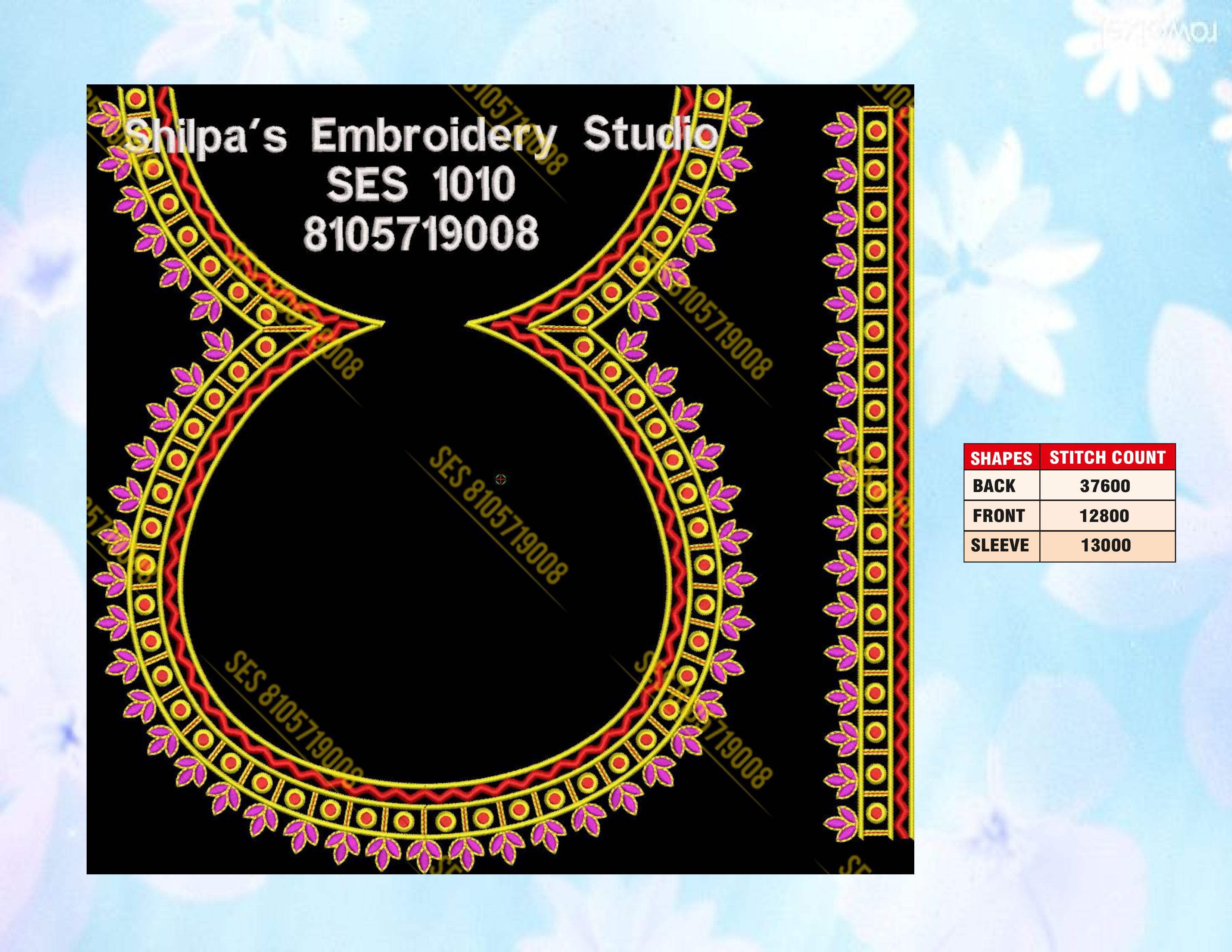 Embroidery Designs 1001-1100 Series