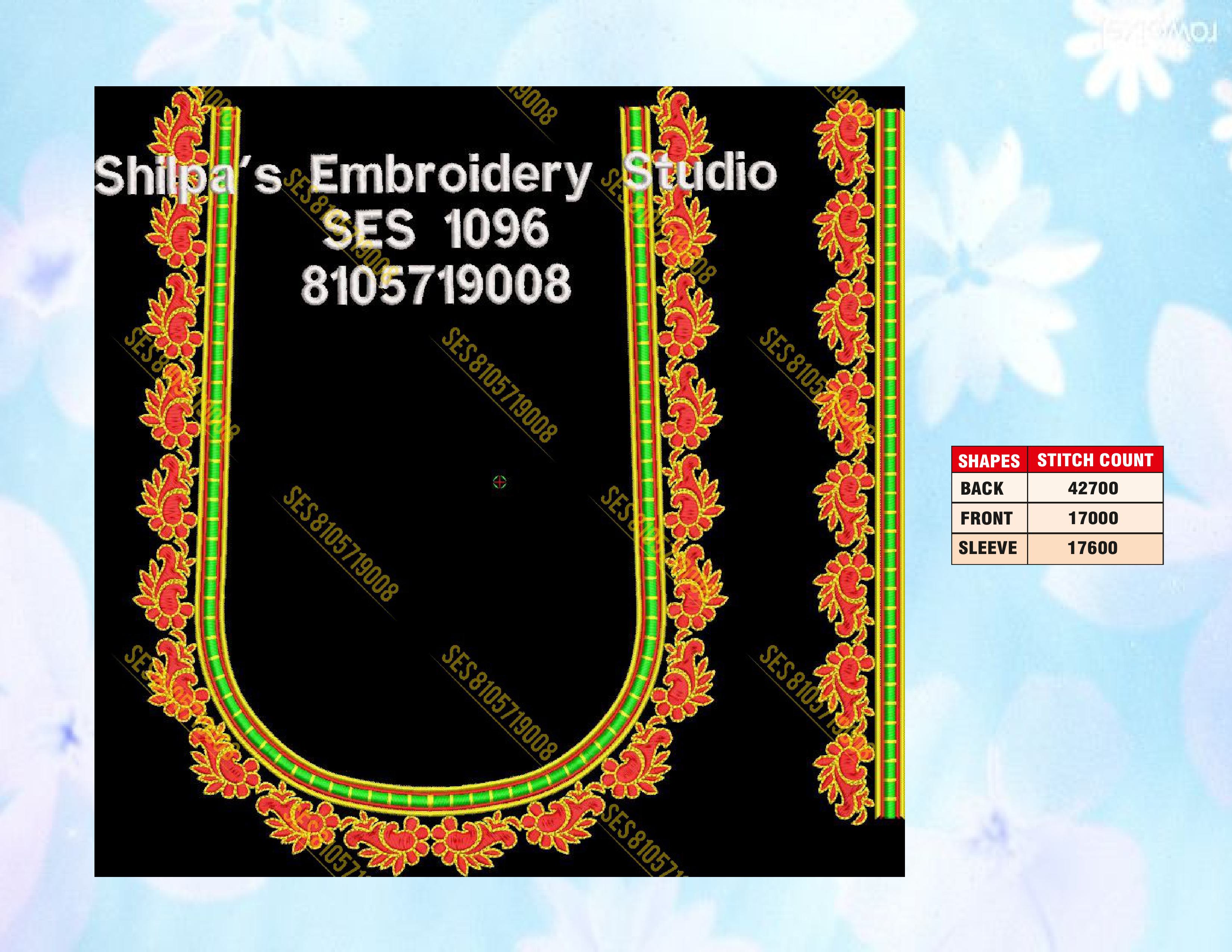 Embroidery Designs 1001-1100 Series