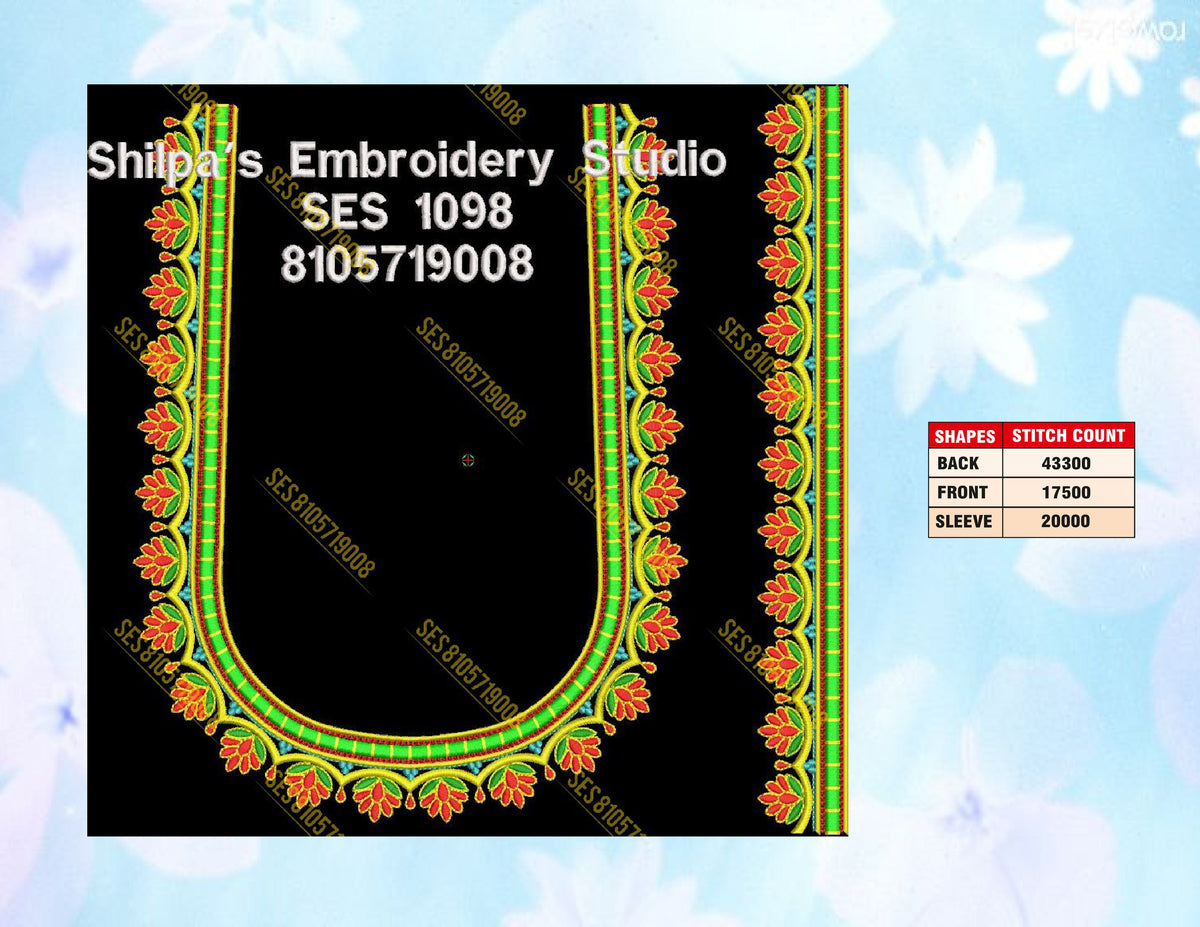 Embroidery Designs 1001-1100 Series