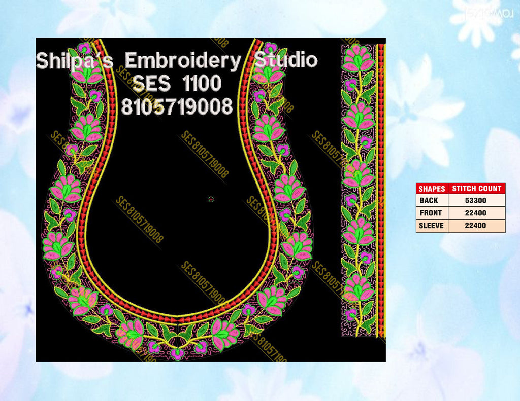 Embroidery Designs 1001-1100 Series