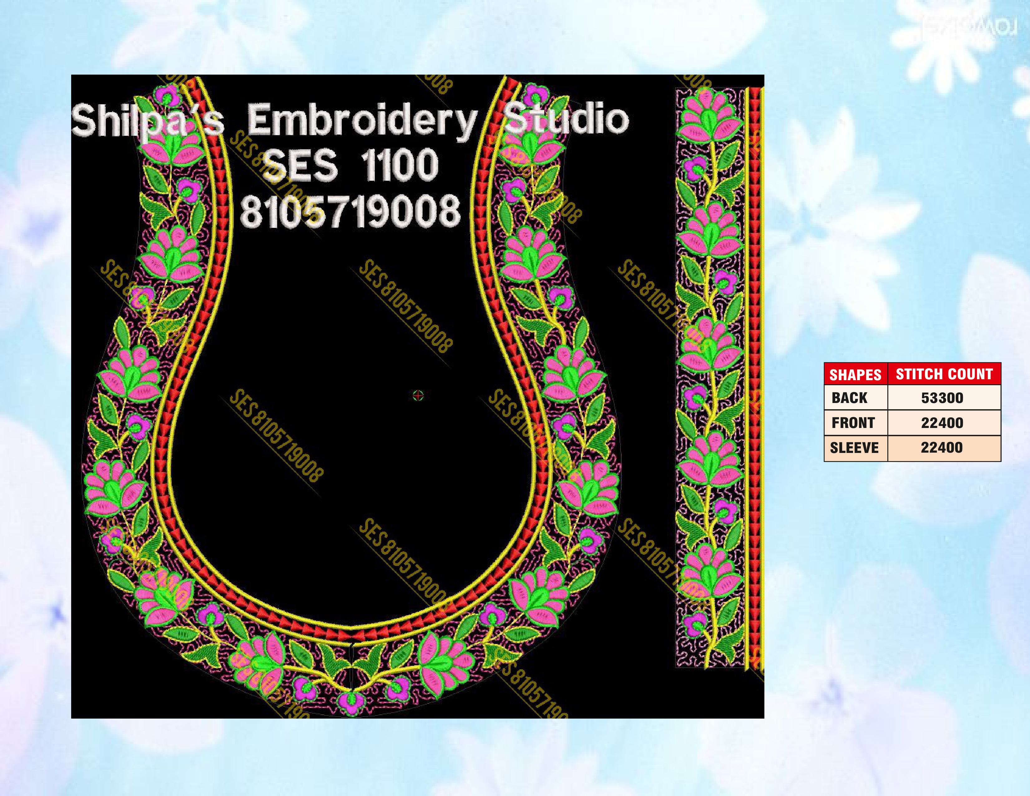 Embroidery Designs 1001-1100 Series