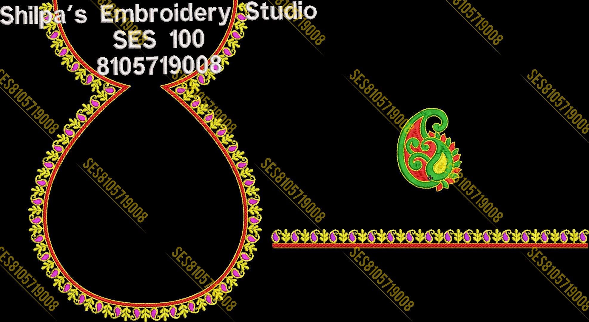 Embroidery Designs 1-100 Series