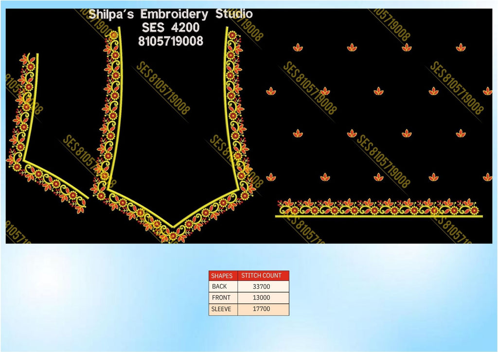 Embroidery Designs 4101-4200 Series