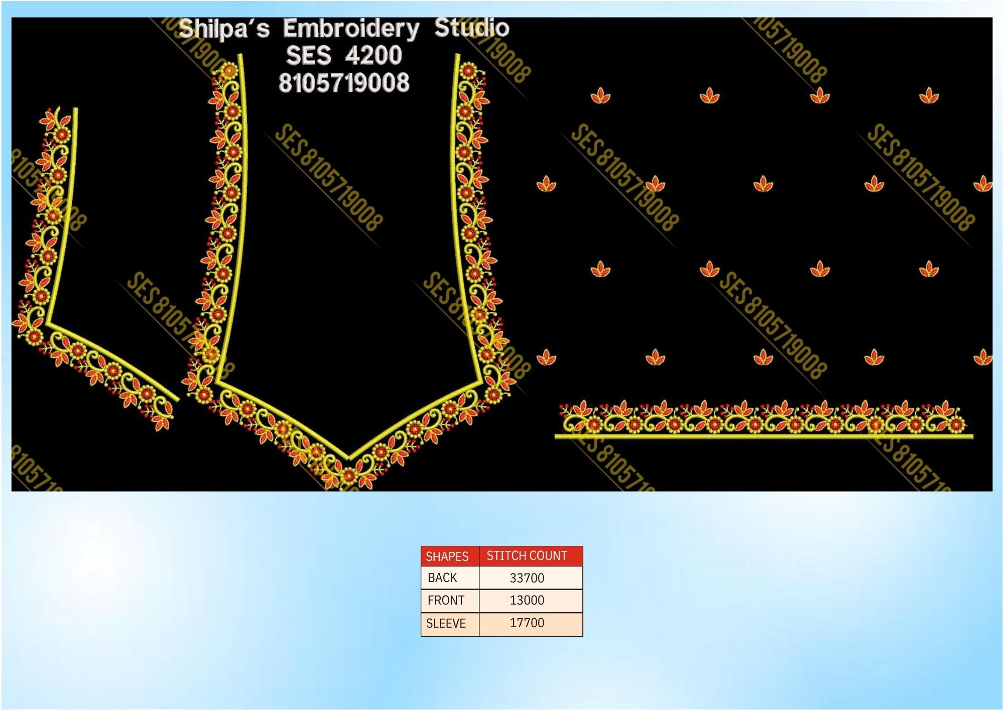 Embroidery Designs 4101-4200 Series