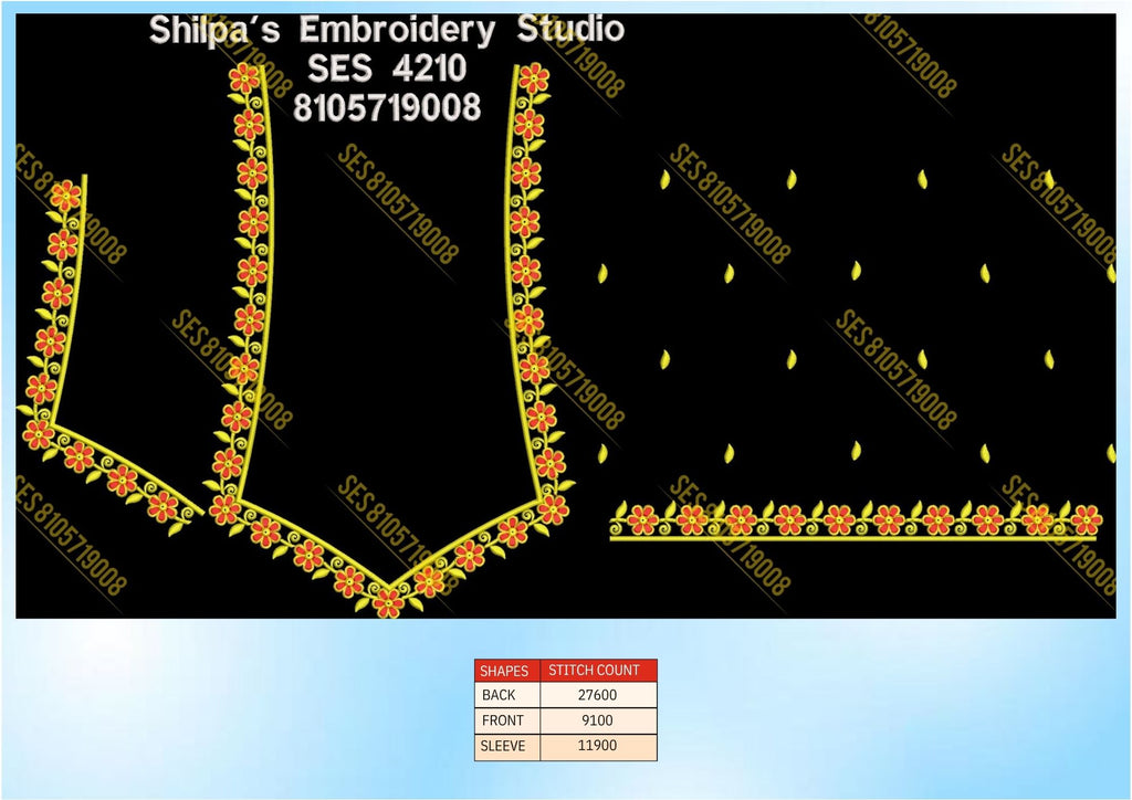 Embroidery Designs 4201-4300 Series