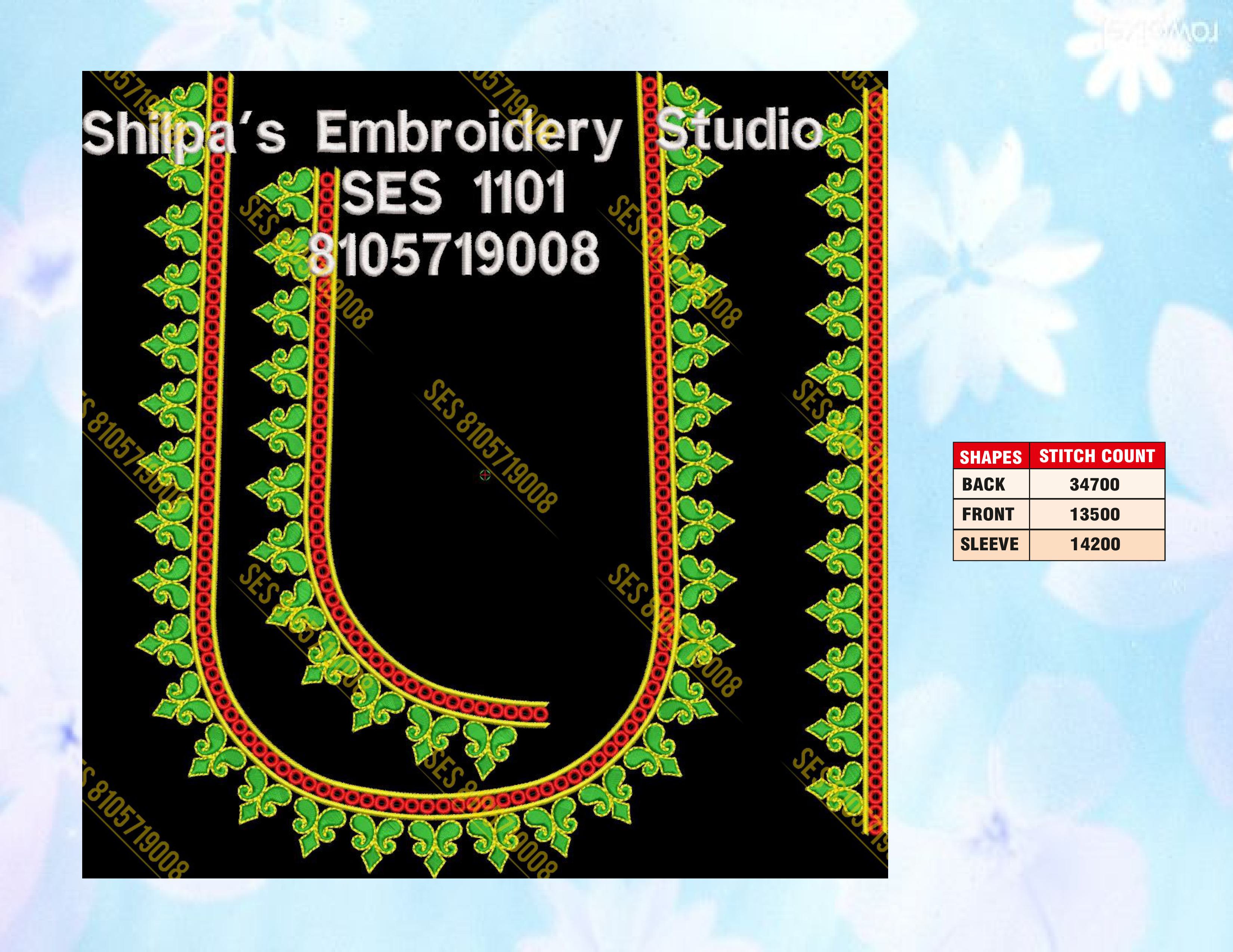 Embroidery Designs 1101-1200 Series