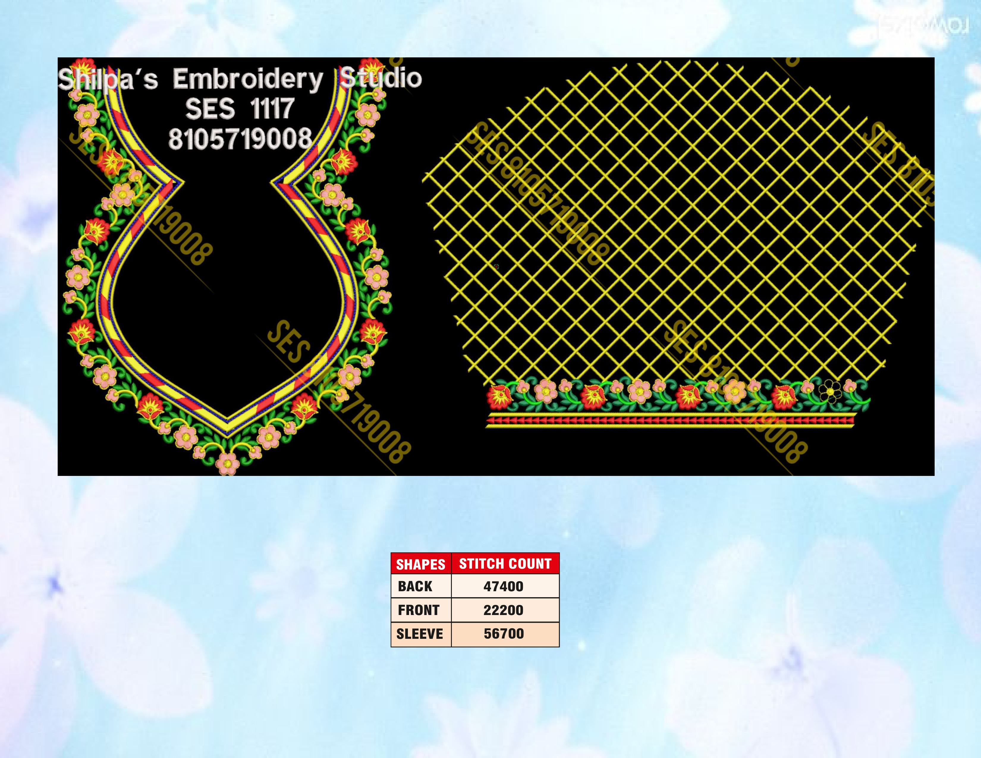 Embroidery Designs 1101-1200 Series