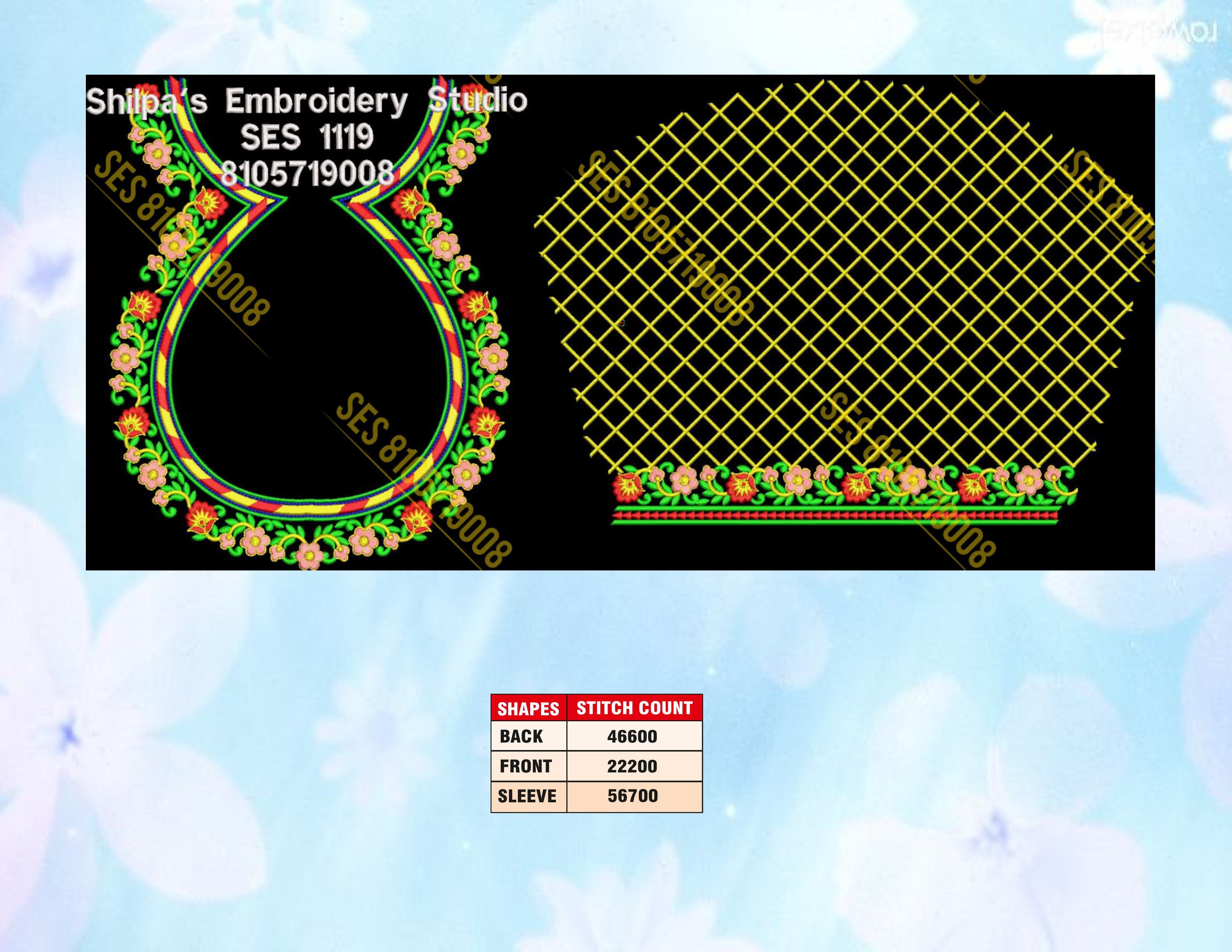 Embroidery Designs 1101-1200 Series