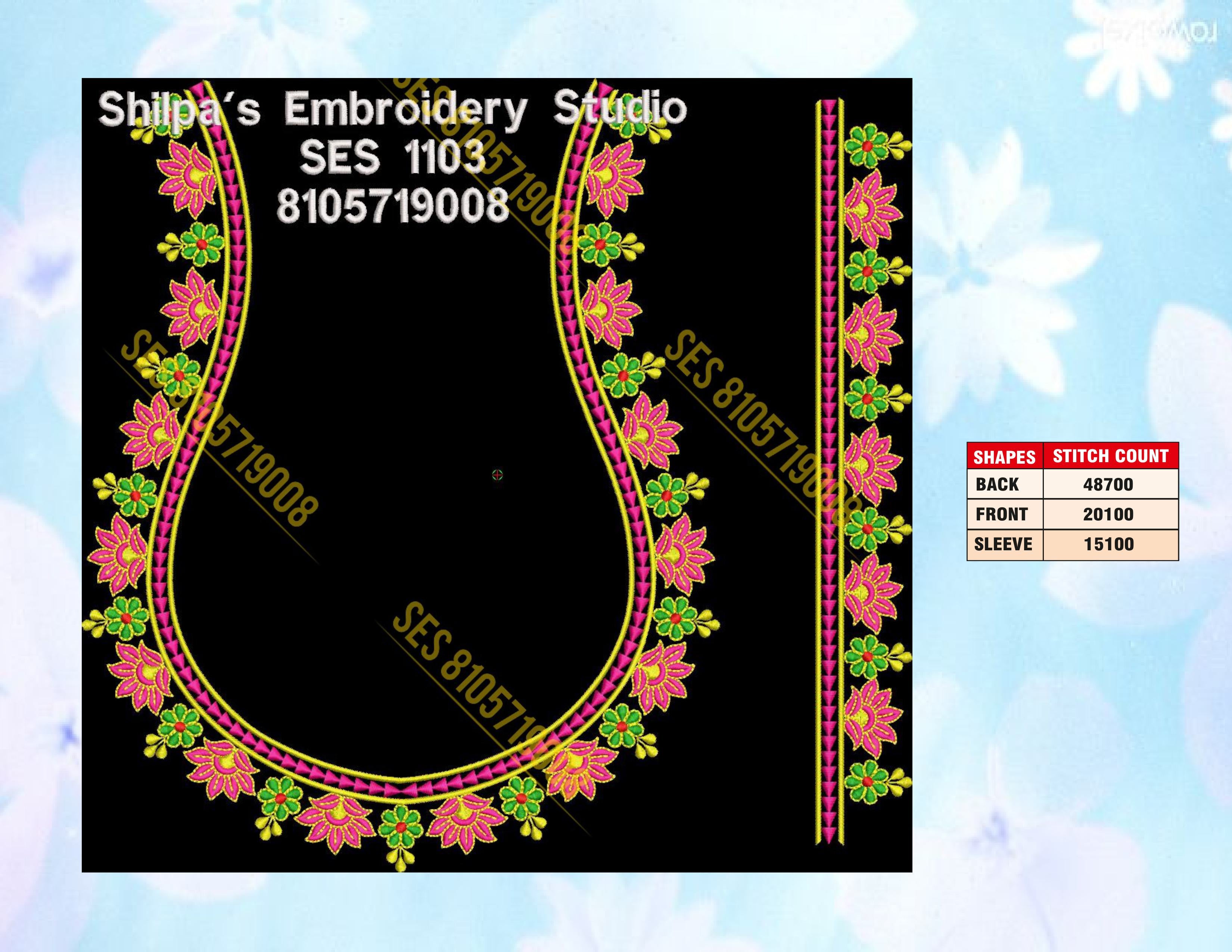 Embroidery Designs 1101-1200 Series