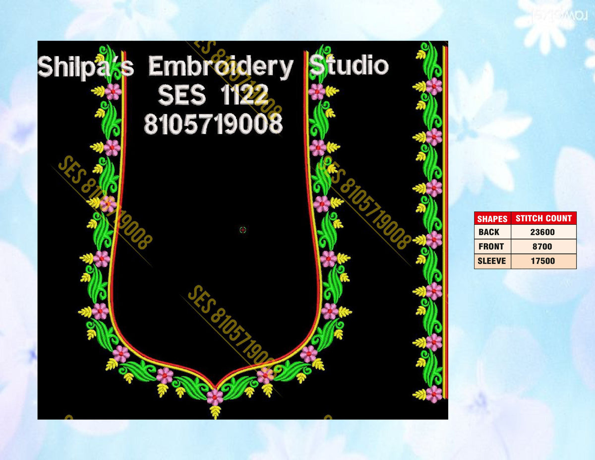 Embroidery Designs 1101-1200 Series