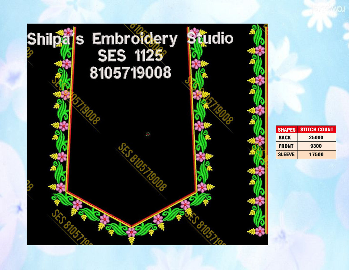 Embroidery Designs 1101-1200 Series
