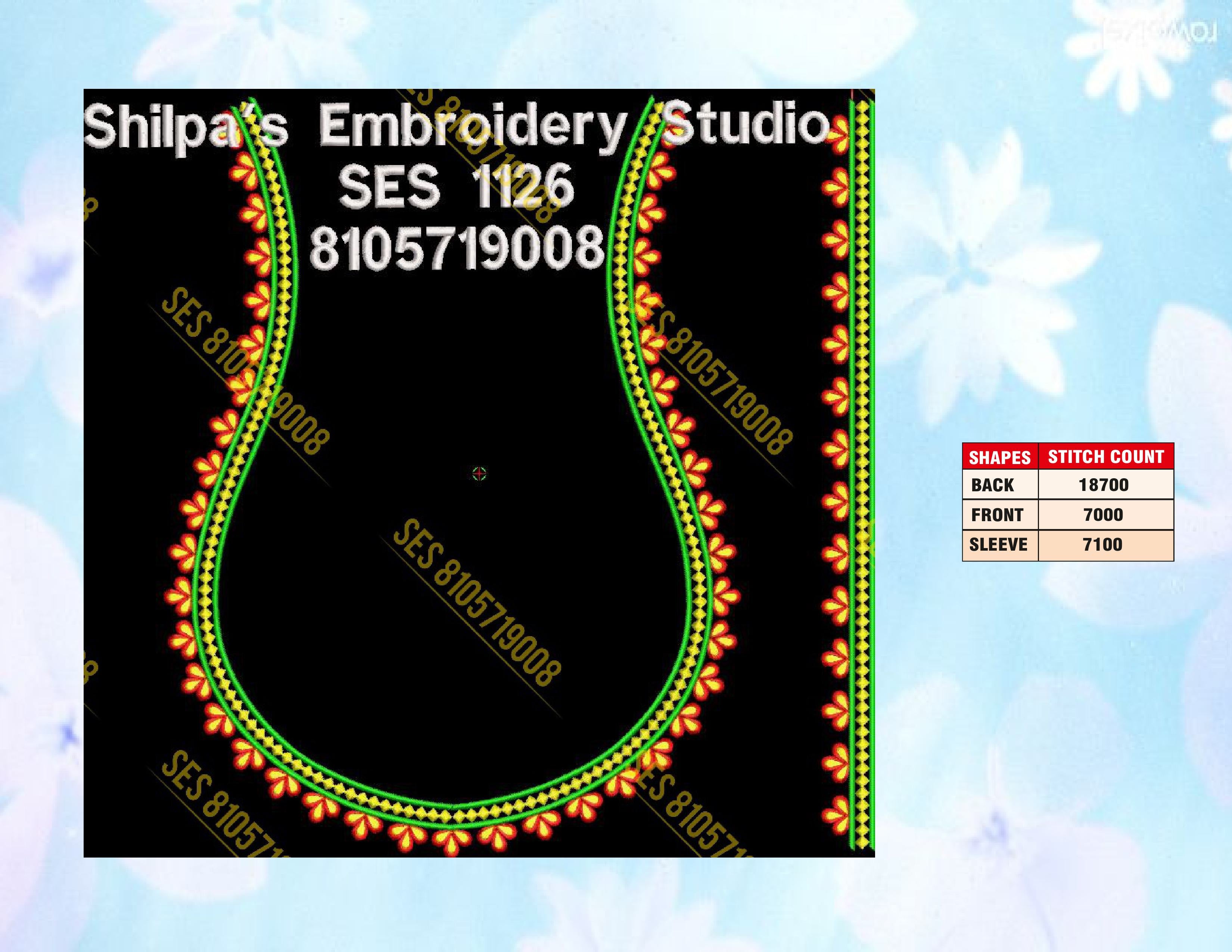 Embroidery Designs 1101-1200 Series