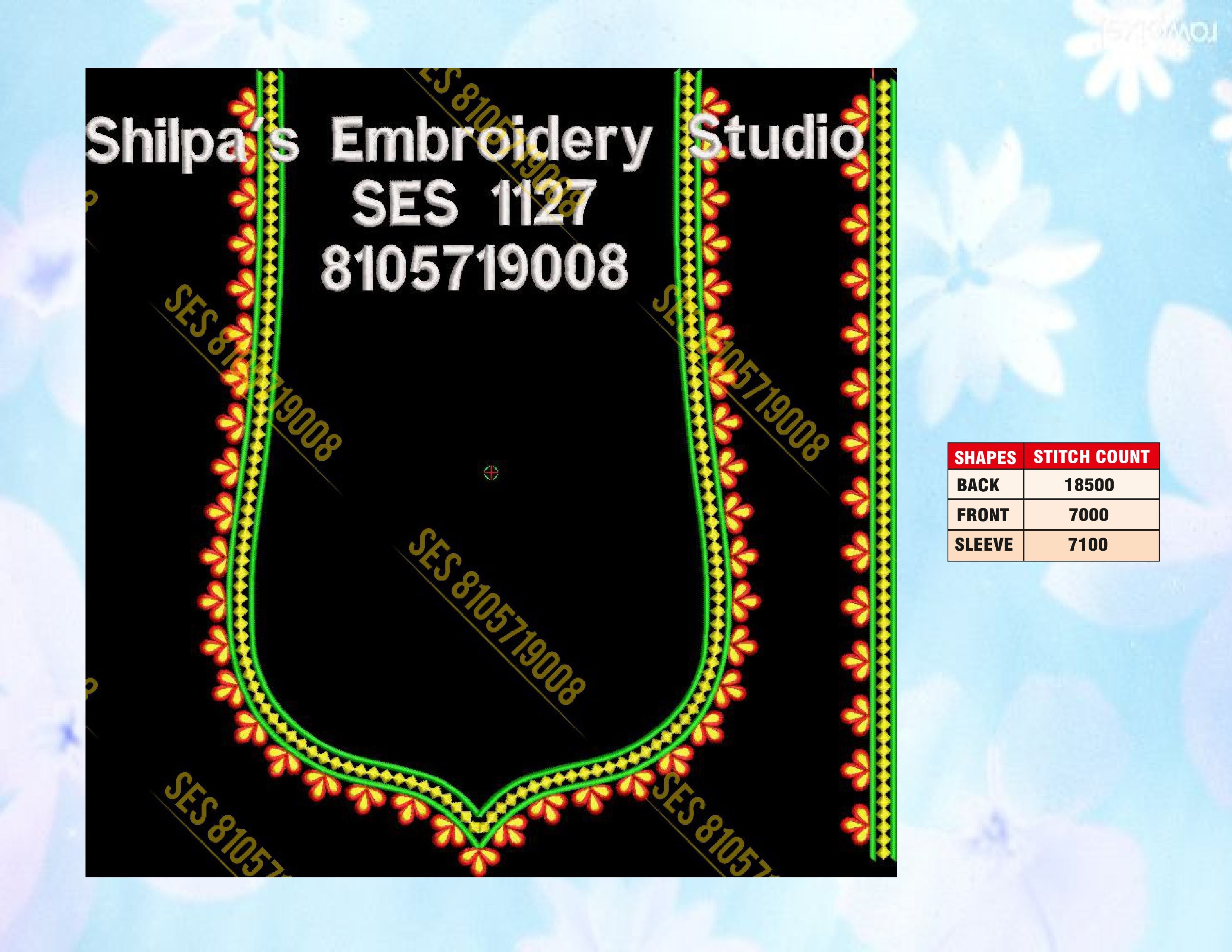 Embroidery Designs 1101-1200 Series