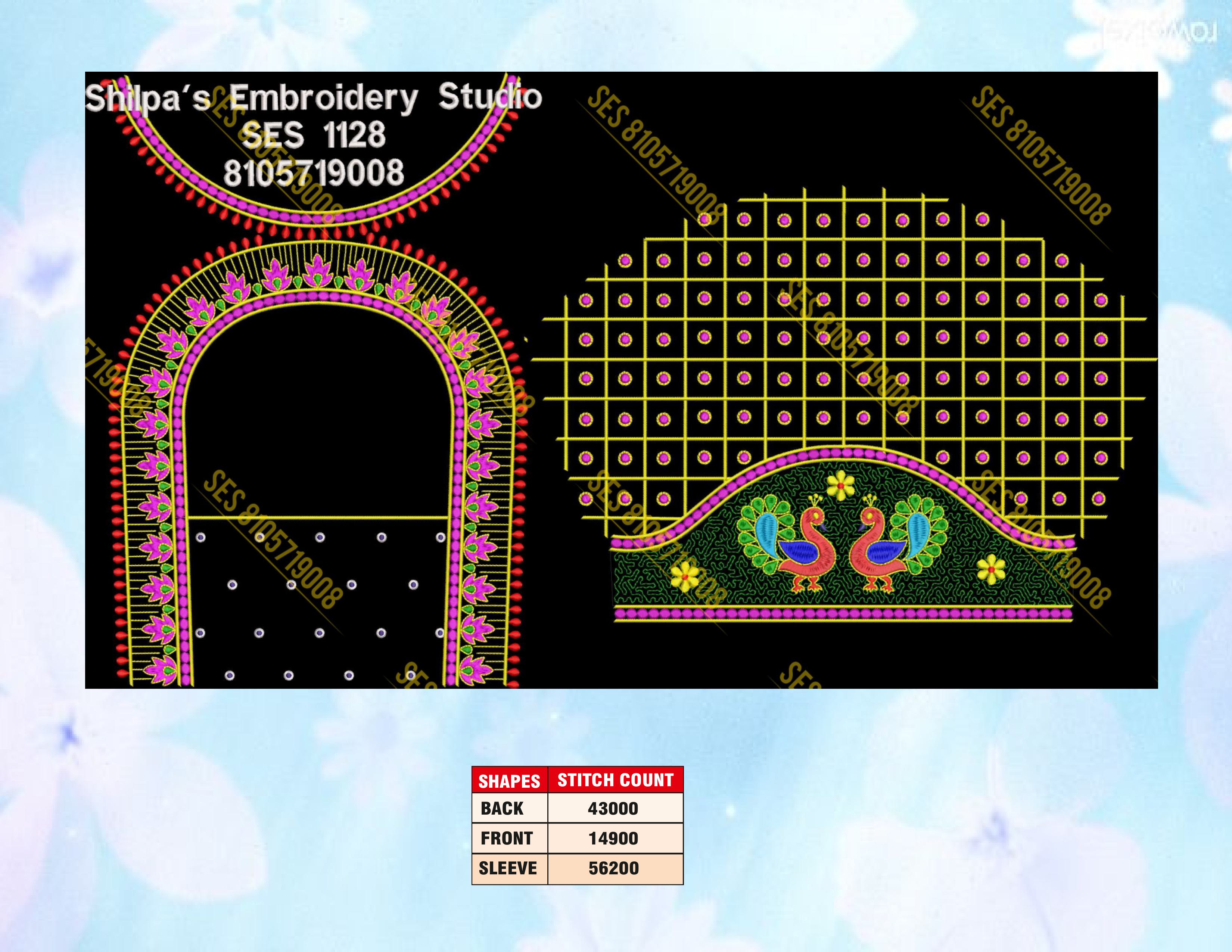 Embroidery Designs 1101-1200 Series