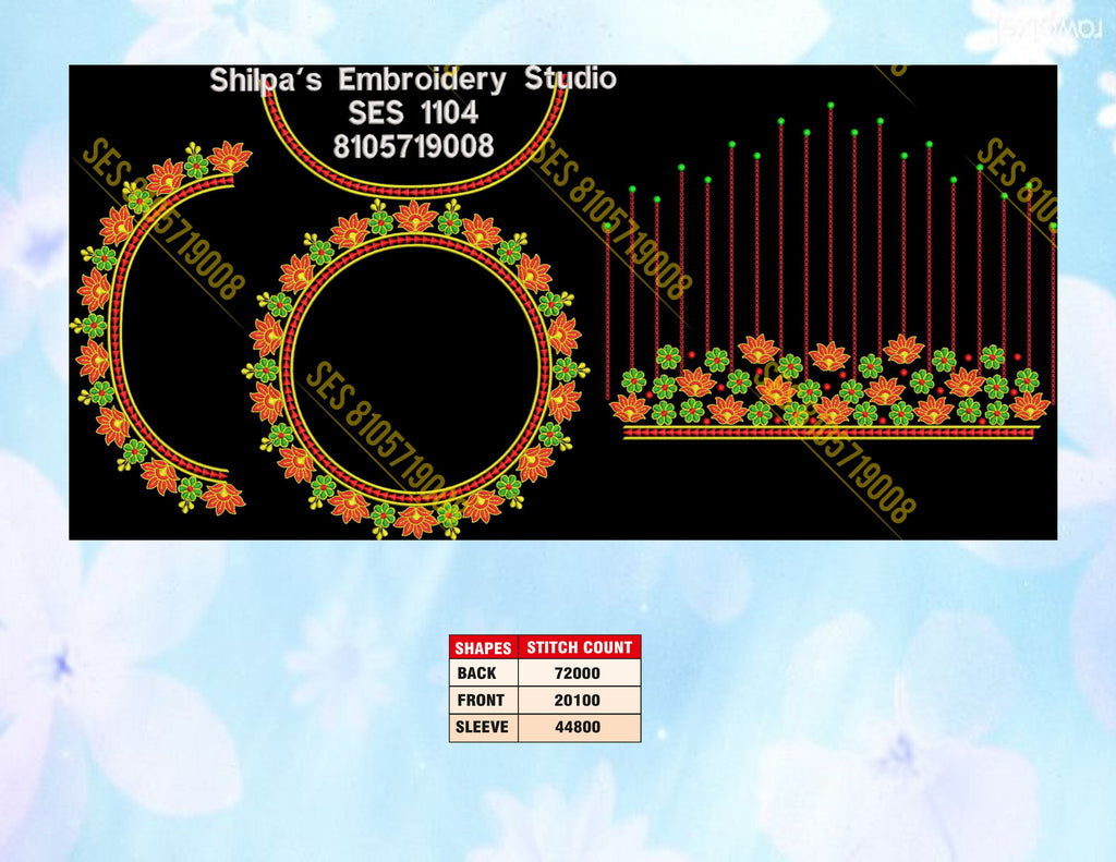 Embroidery Designs 1101-1200 Series