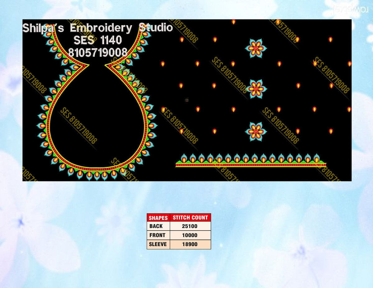 Embroidery Designs 1101-1200 Series