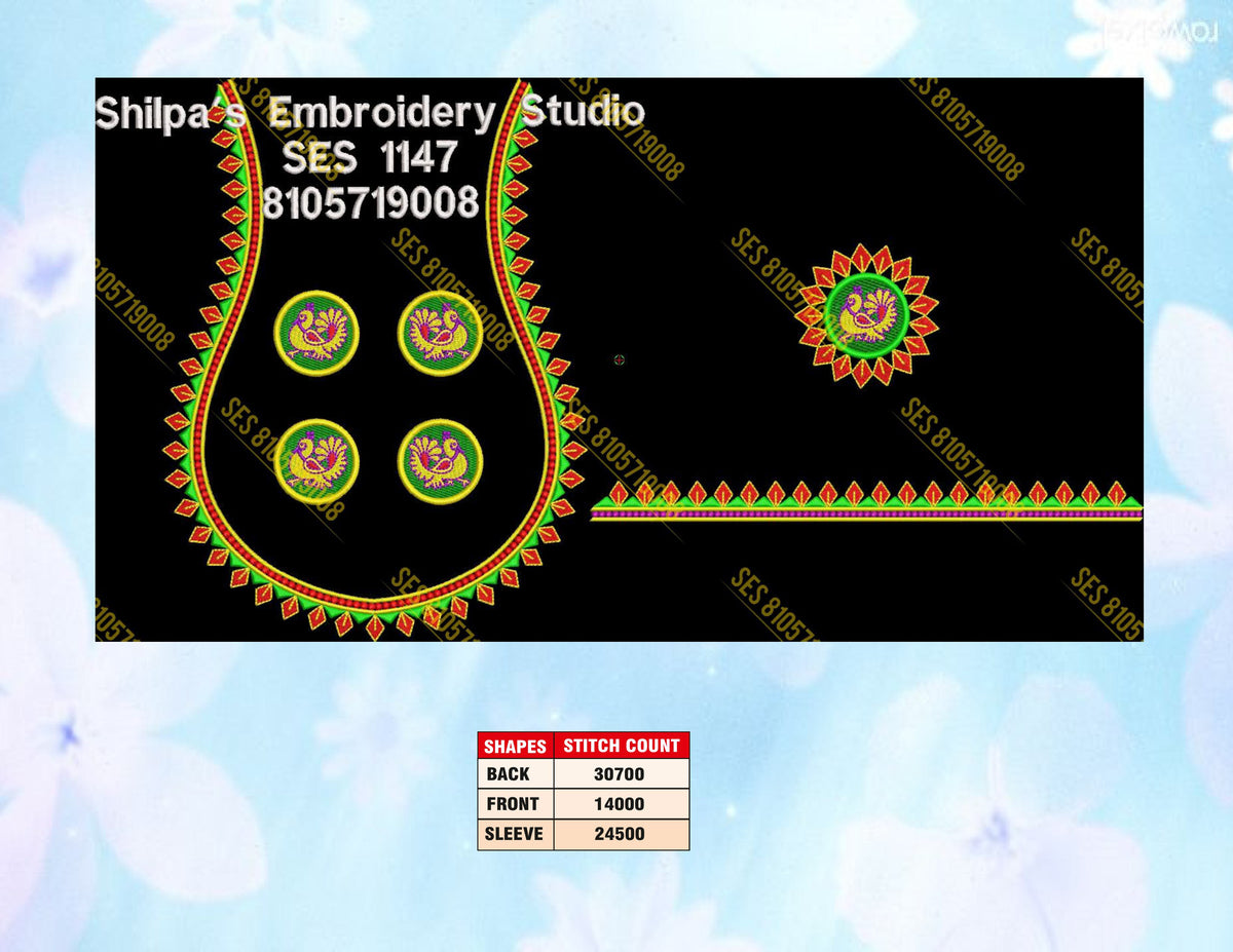 Embroidery Designs 1101-1200 Series