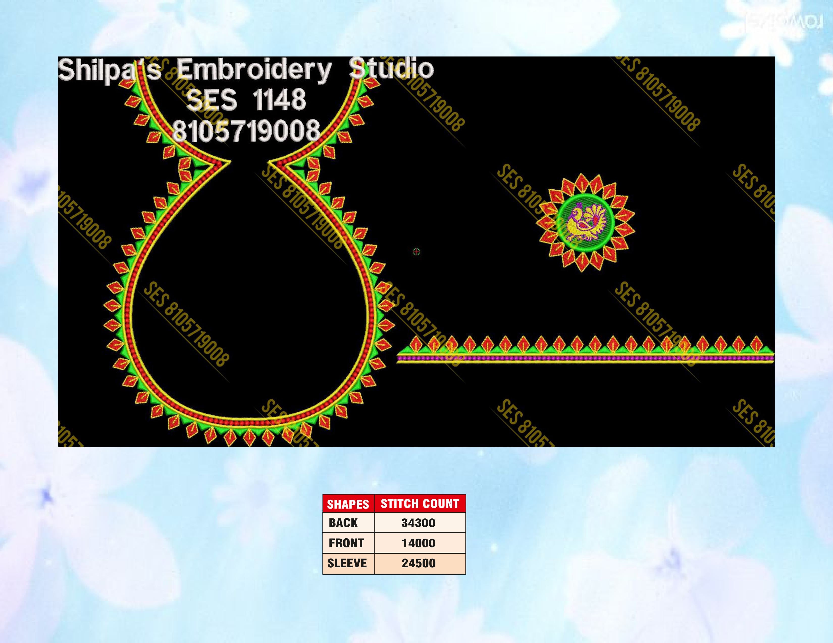Embroidery Designs 1101-1200 Series