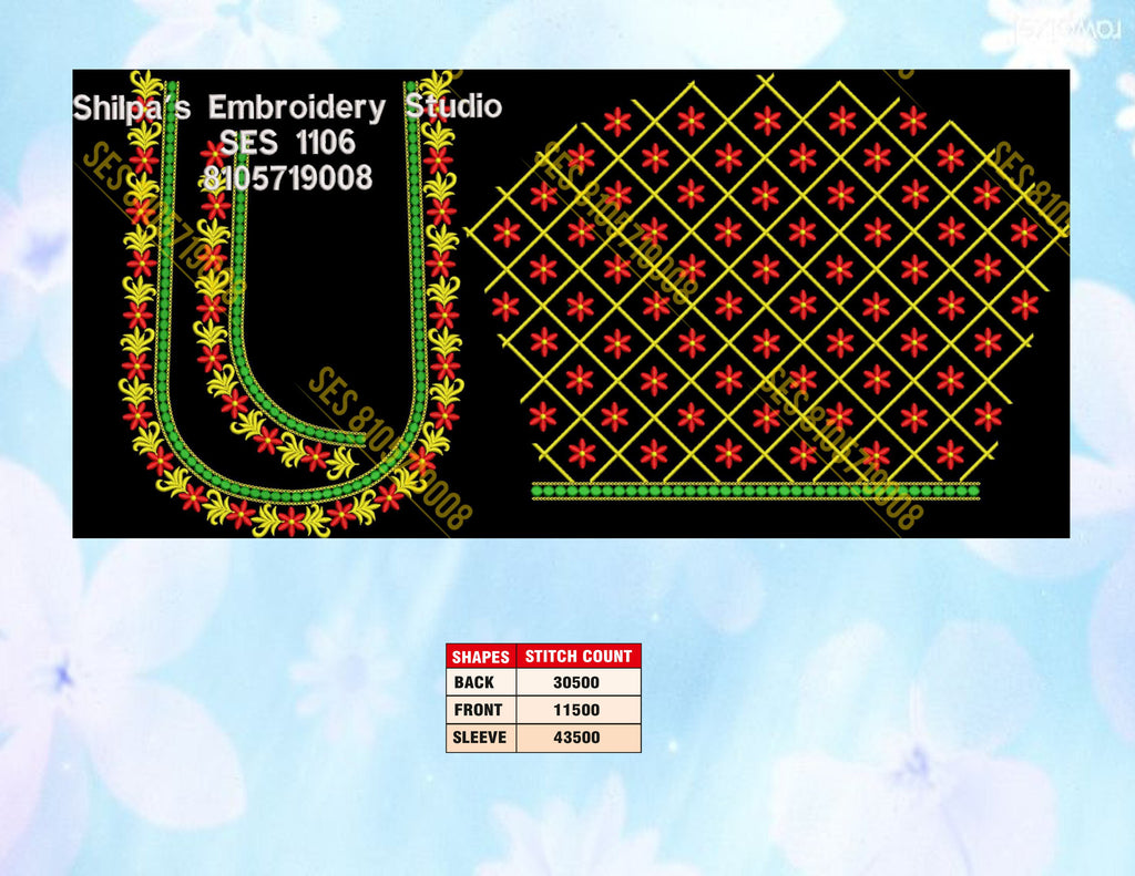 Embroidery Designs 1101-1200 Series