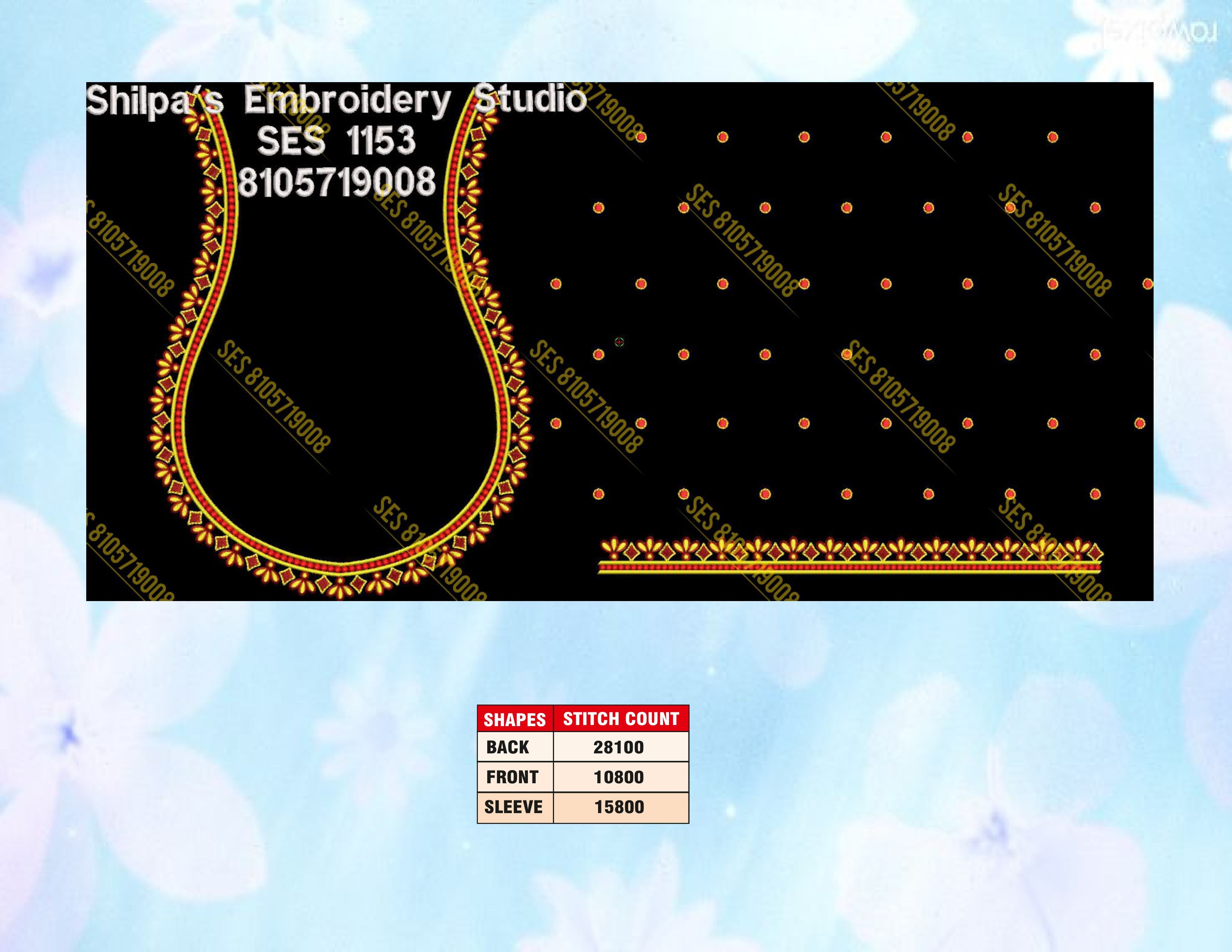Embroidery Designs 1101-1200 Series