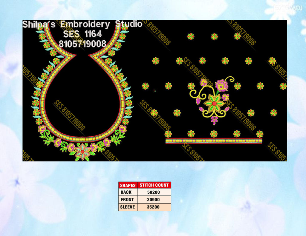Embroidery Designs 1101-1200 Series