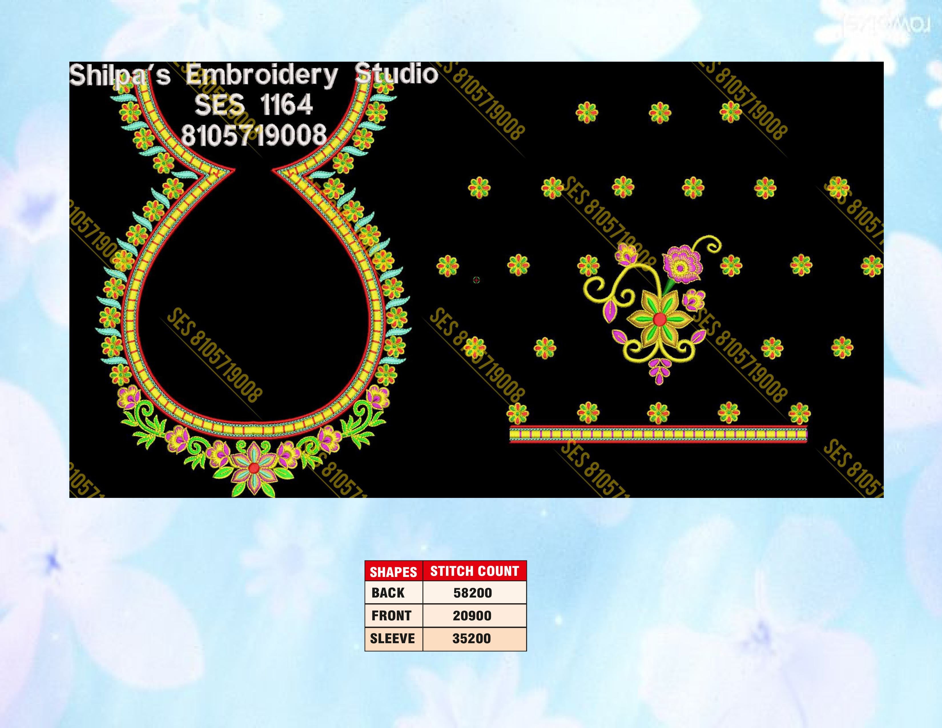 Embroidery Designs 1101-1200 Series
